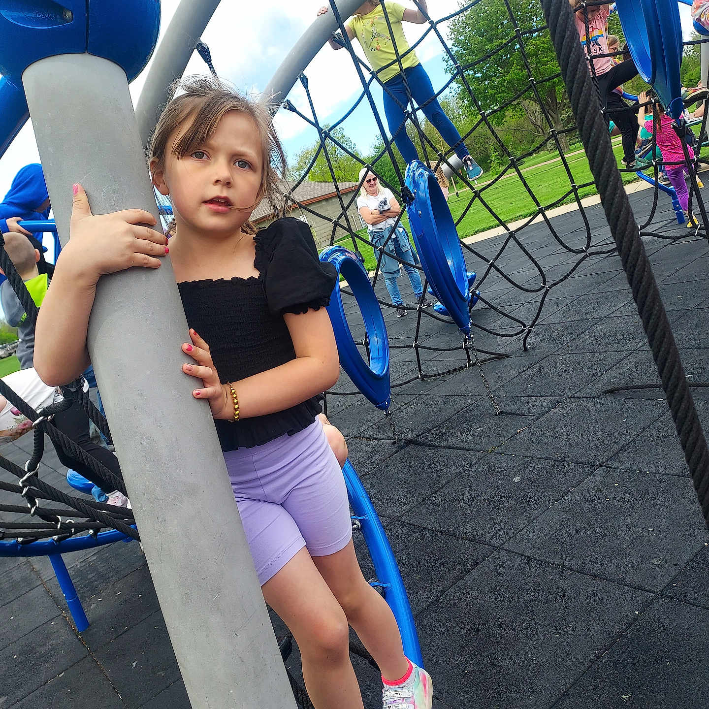 Avary is registered to the contest to win money with this photo: accessories, bag, bracelet, child, clothing, female, footwear, girl, glasses, glove, handbag, jewelry, outdoorplayarea, outdoors, person, playarea, shoe, shorts, teen, toy