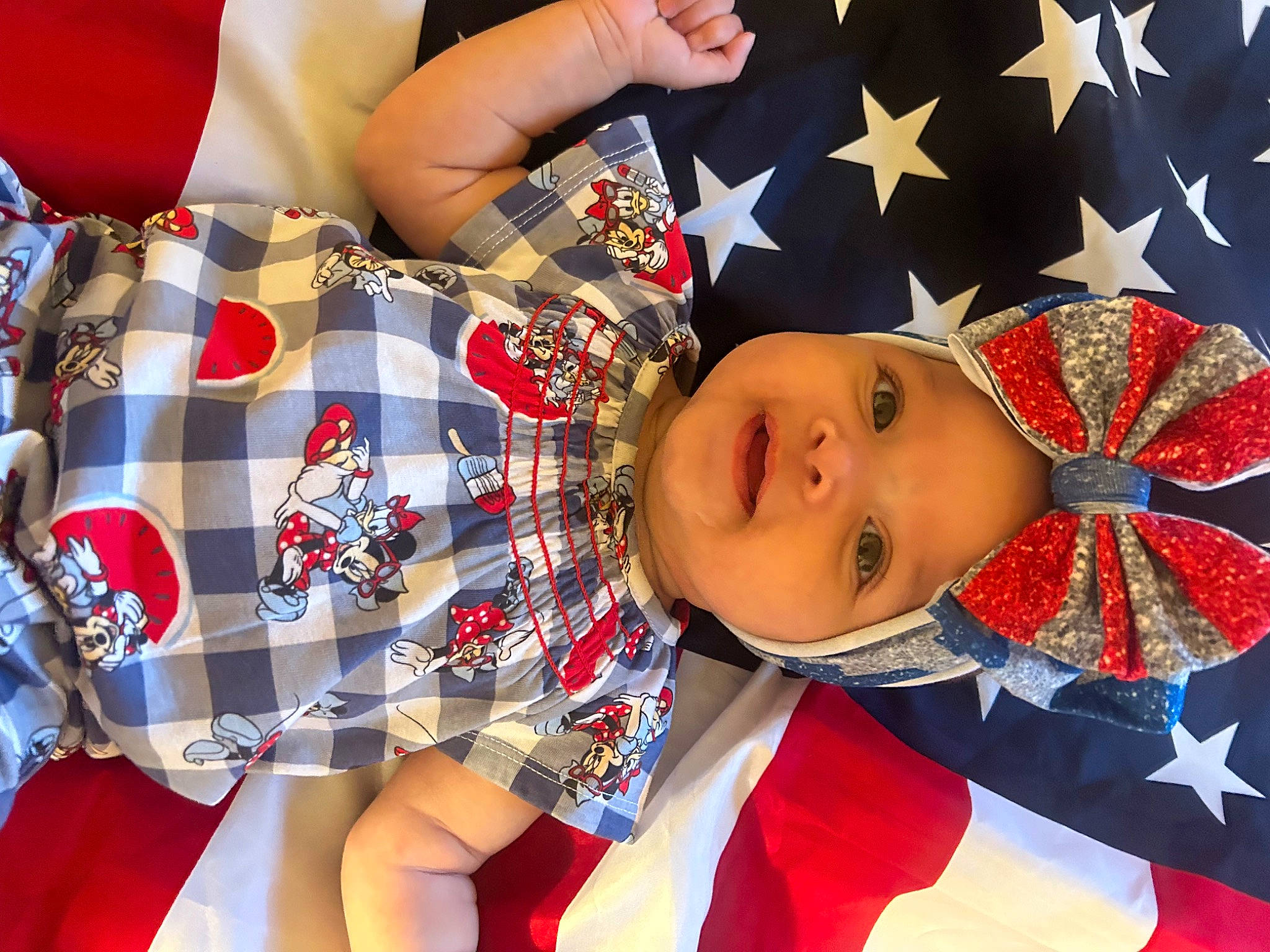 Avianna joined the competition — help win amazing prizes! carmine, child, costume_hat, electric_blue, event, fashion_accessory, flag, flag_day_usa, flag_of_the_united_states, fun, happy, hat, headwear, holiday, nail, party_supply, pattern, person, red, sun_hat