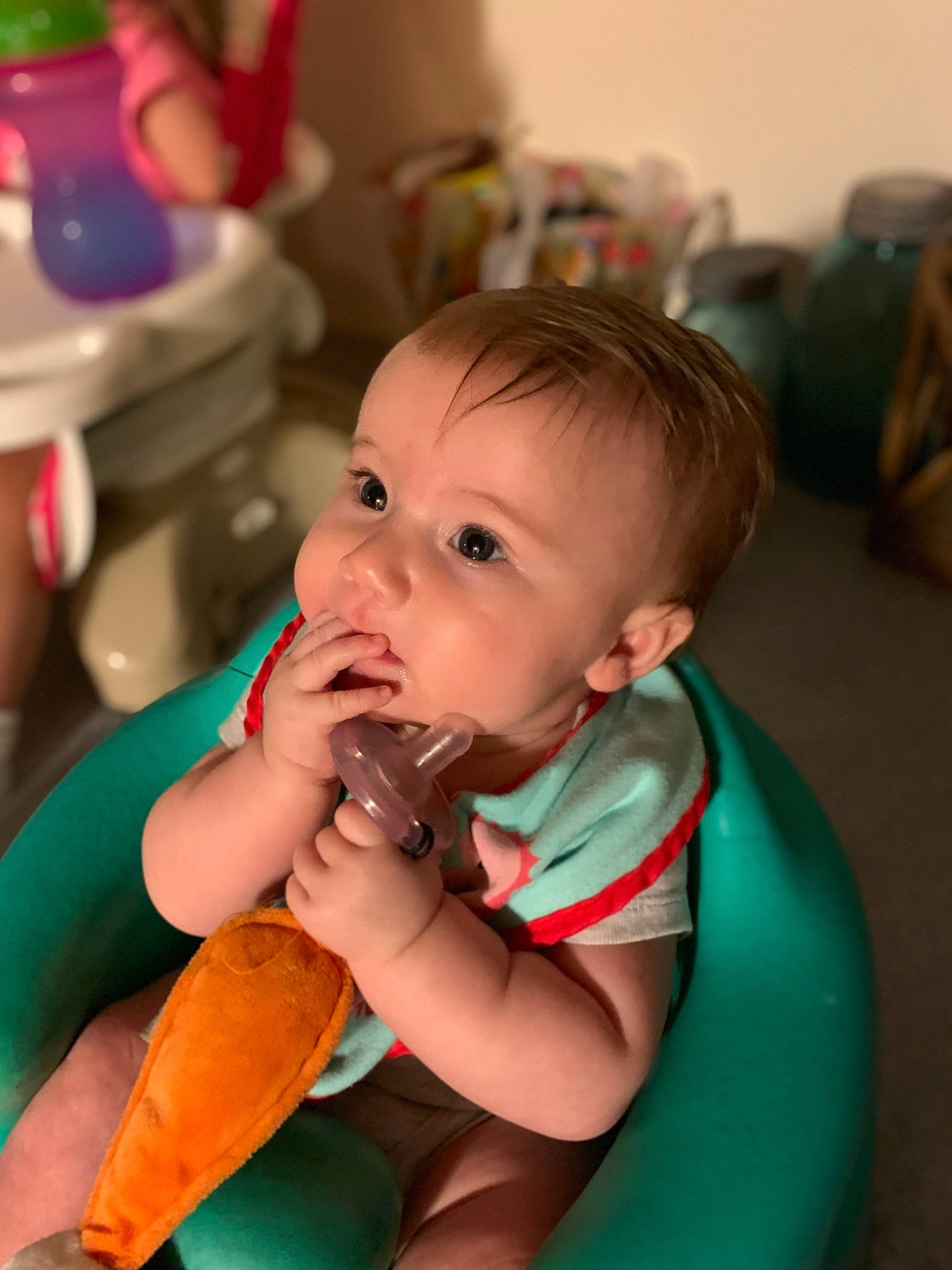 Taizleigh joined the competition — help win amazing prizes! baby, baby_food, cheek, child, eating, eye, face, food, mouth, neck, nose, person, sitting, skin, toddler, vacation