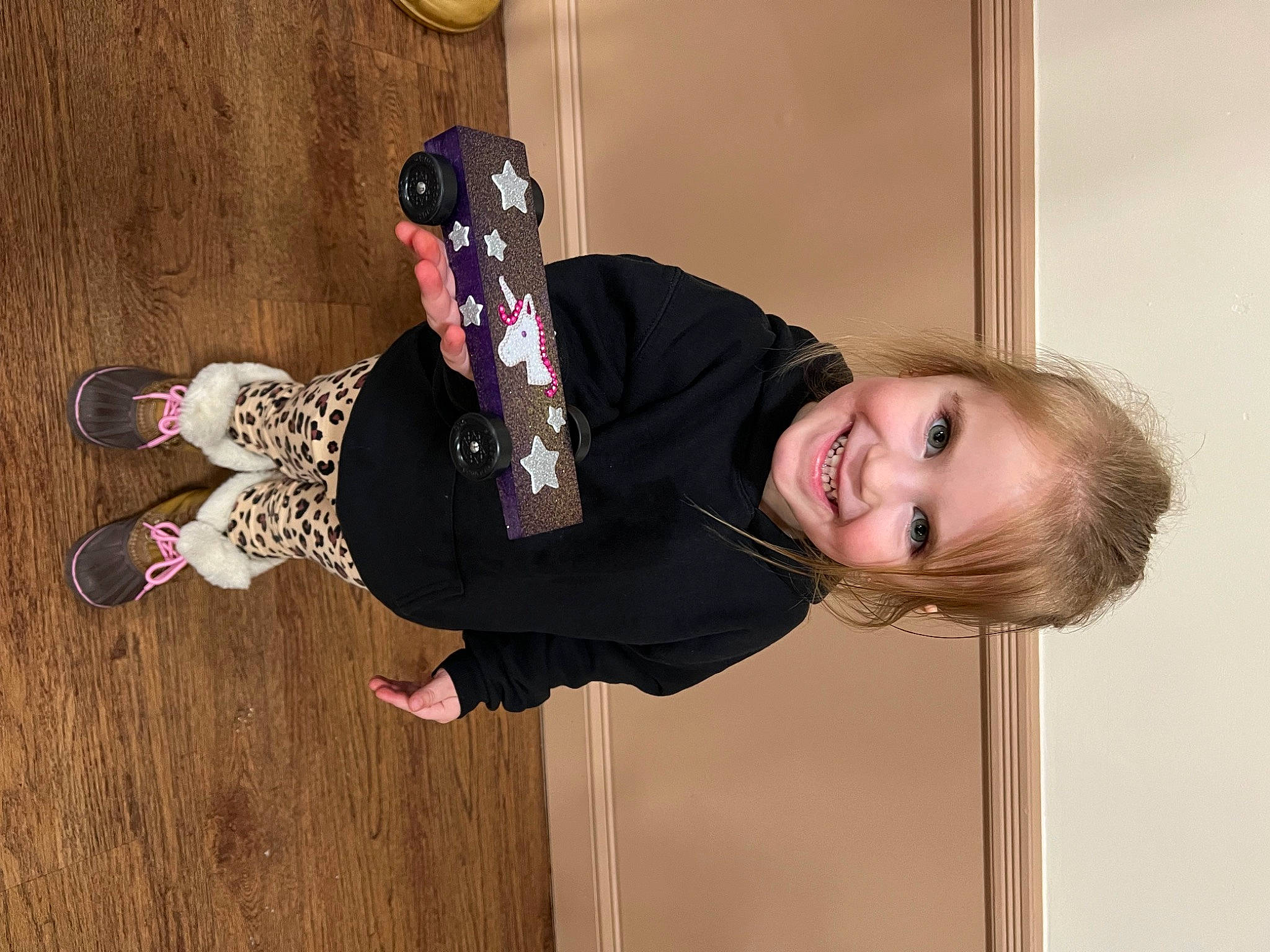 Ellie joined the competition — help win amazing prizes! child, elbow, flooring, fun, happy, hardwood, joy, person, room, sleeve, smile, toddler, wood, wrist