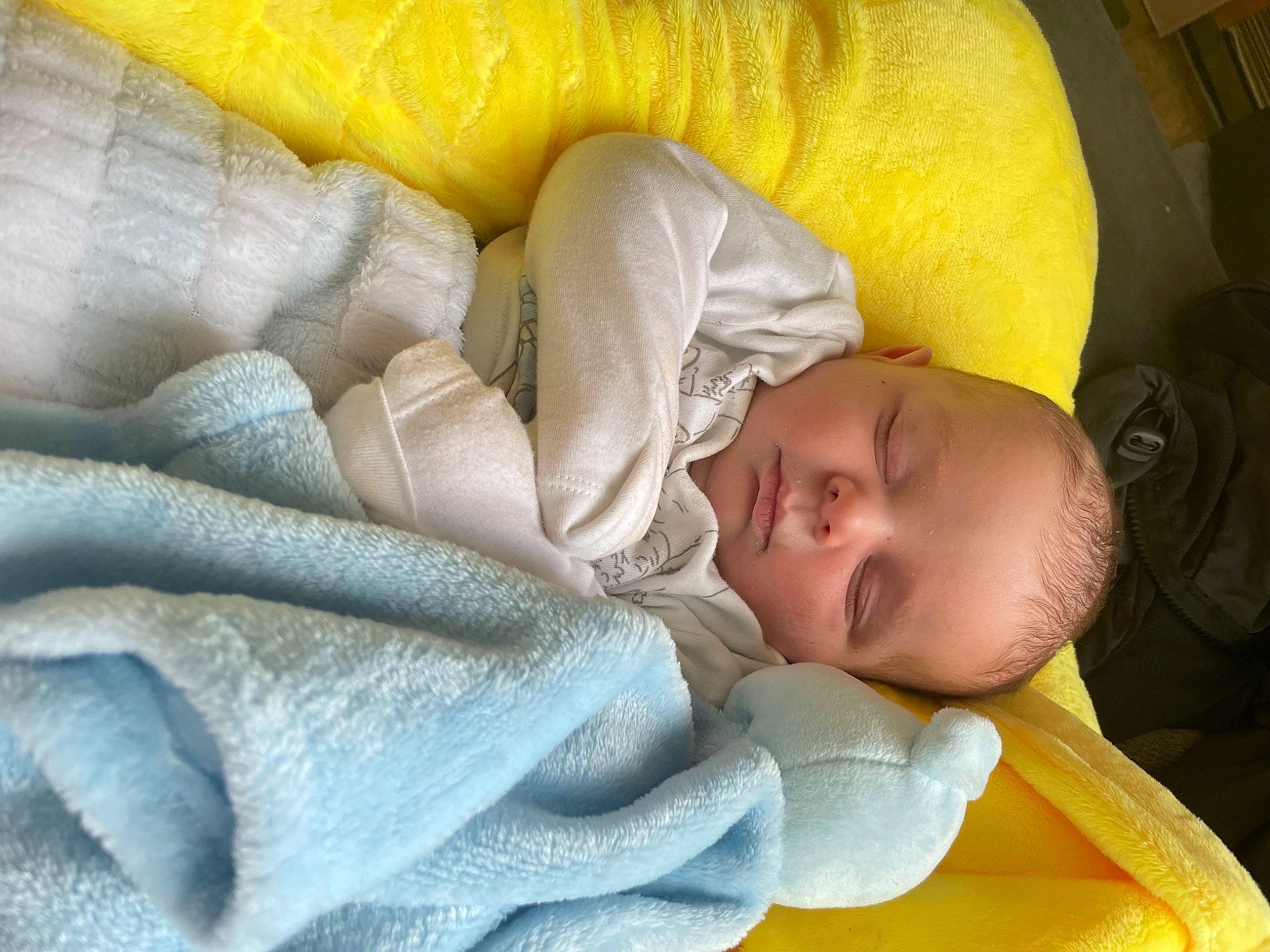 Kelvin joined the competition — help win amazing prizes! baby, baby_products, baby_safety, baby_sleeping, baby_toddler_clothing, bedding, bedtime, blanket, child, comfort, infant_bed, linens, nap, person, room, skin, sleep, textile, toddler, yellow