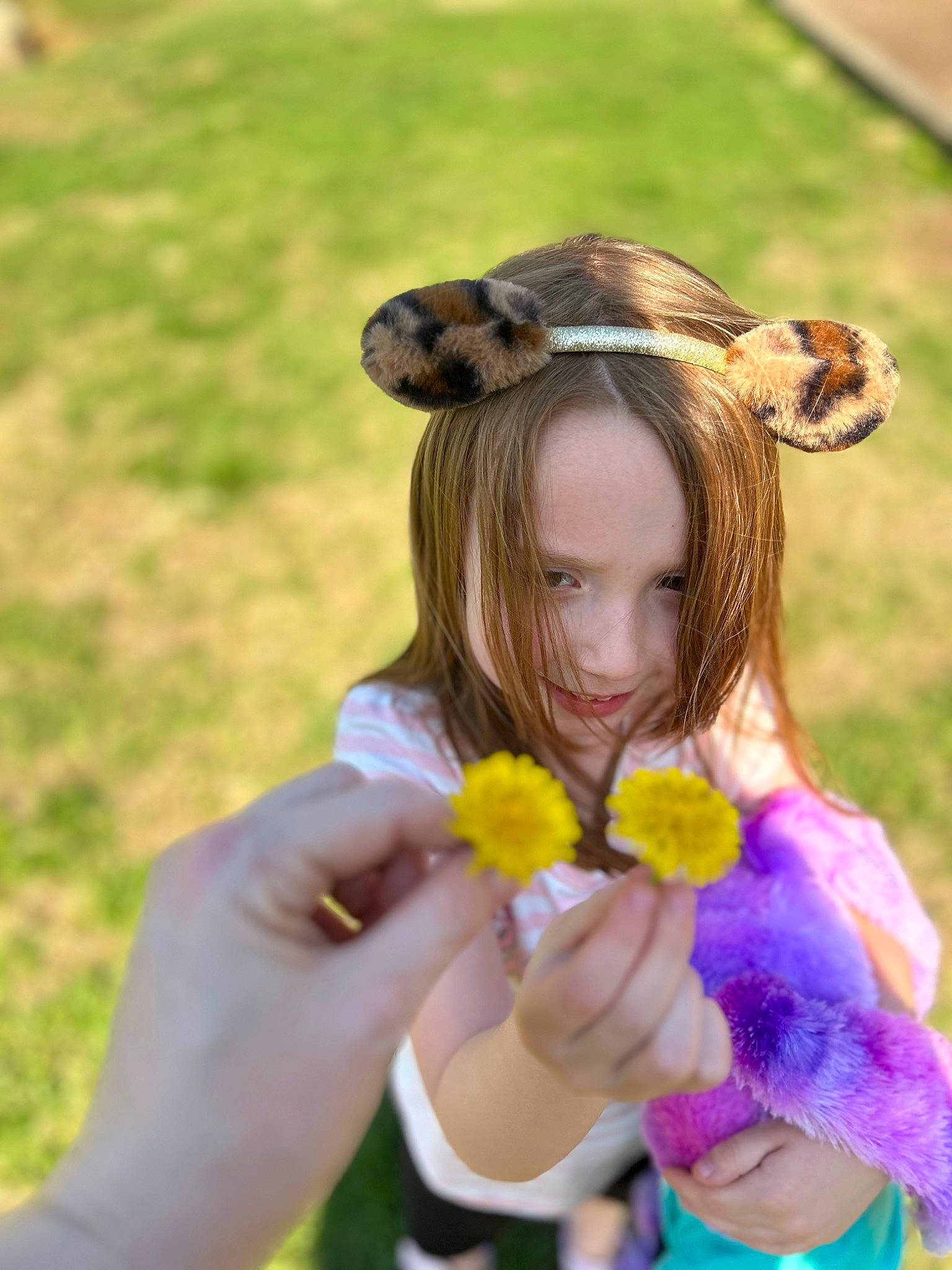 Piper joined the competition — help win amazing prizes! child, facial_expression, flower, fun, gesture, grass, grass_family, grassland, hand, happy, leisure, long_hair, meadow, nature, people_in_nature, person, petal, plant, recreation, skin