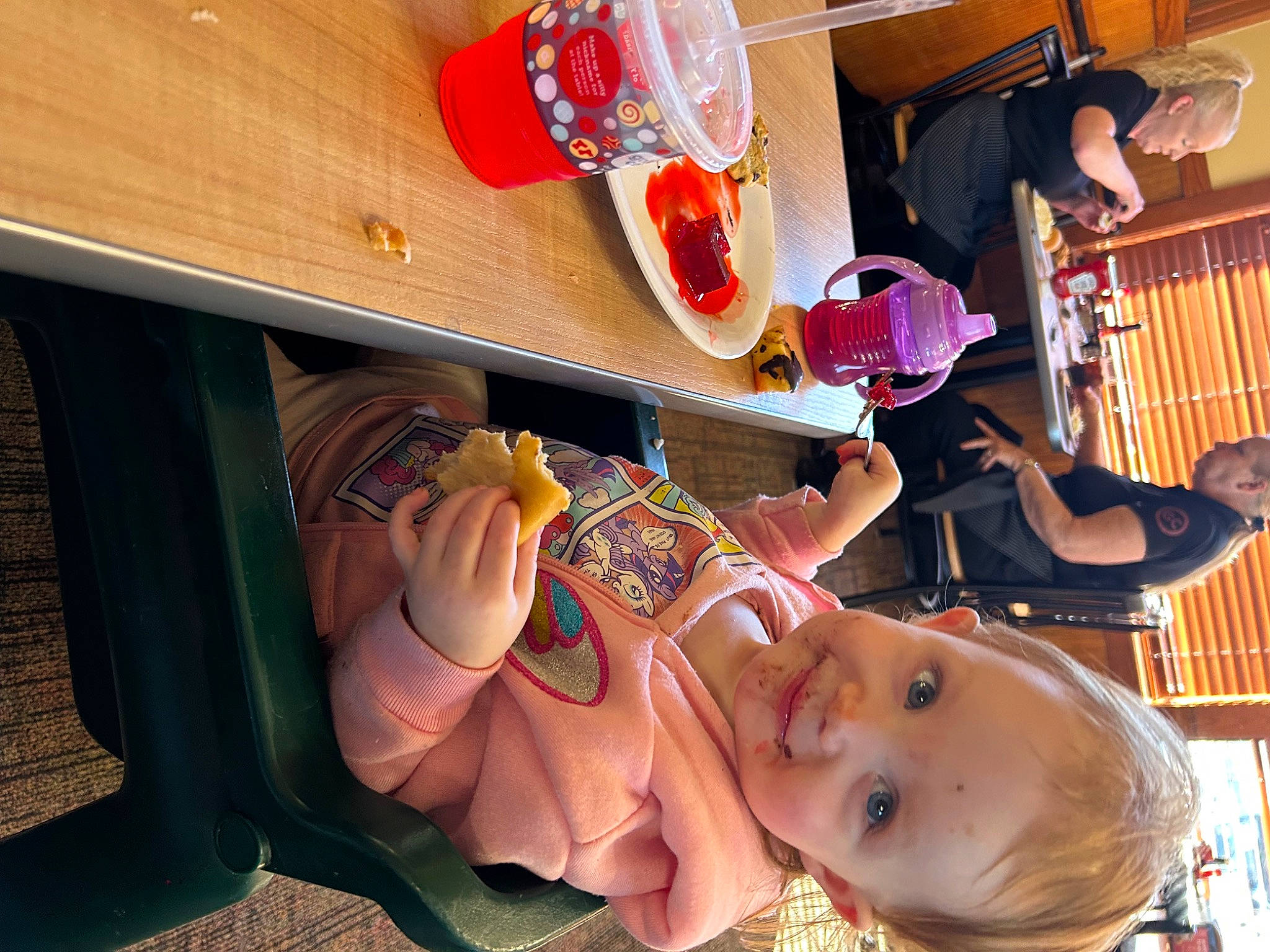 Lucy joined the competition — help win amazing prizes! child, cuisine, eyewear, fast_food, flesh, food, fun, happy, hat, human_leg, joy, leg, leisure, orange, peach, person, room, sandal, tableware, thigh