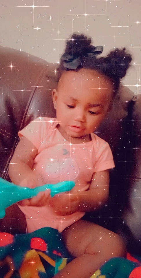 Taliah joined the competition — help win amazing prizes! art, bathing, cheek, chest, child, doll, dress, eye, eyelash, figurine, fun, hand, happy, human_body, jewellery, person, pink, sitting, skin, toddler