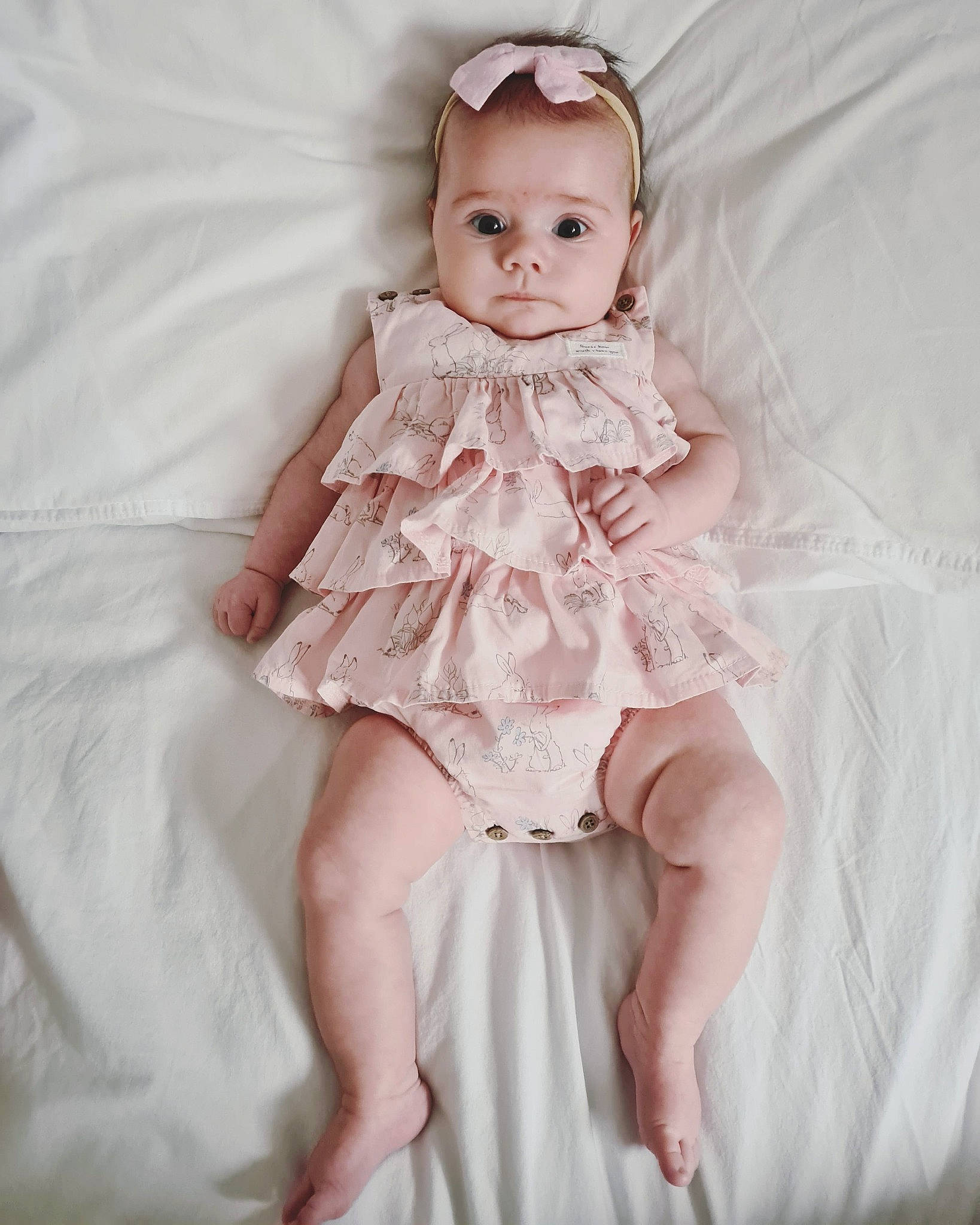 Kaya joined the competition — help win amazing prizes! baby_toddler_clothing, bridal_accessory, day_dress, dress, embellishment, eye, eyelash, flash_photography, hand, happy, head, headpiece, iris, leg, one_piece_garment, person, pink, skin, sleeve, textile