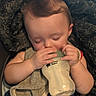 baby, bottle, sleeping, blanket, infant, feeding, hands, face, cute, child, resting, cozy, clothing, naptime, indoor, peaceful, person, young, soft, relaxing