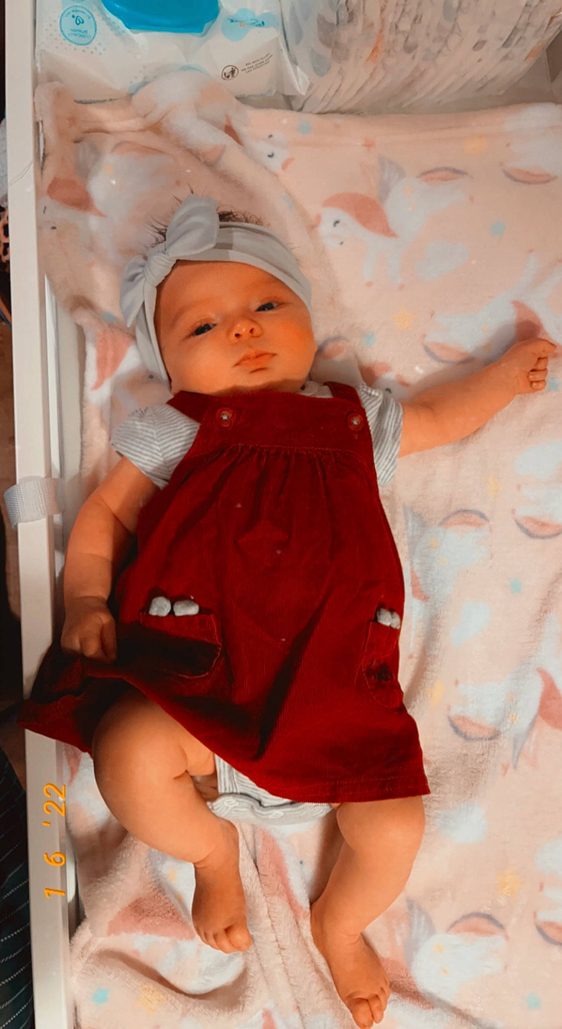 Abigale joined the competition — help win amazing prizes! baby, baby_toddler_clothing, cheek, child, day_dress, doll, dress, fashion_design, headwear, human_leg, leg, lip, one_piece_garment, person, pink, skin, sleeve, standing, textile, thigh