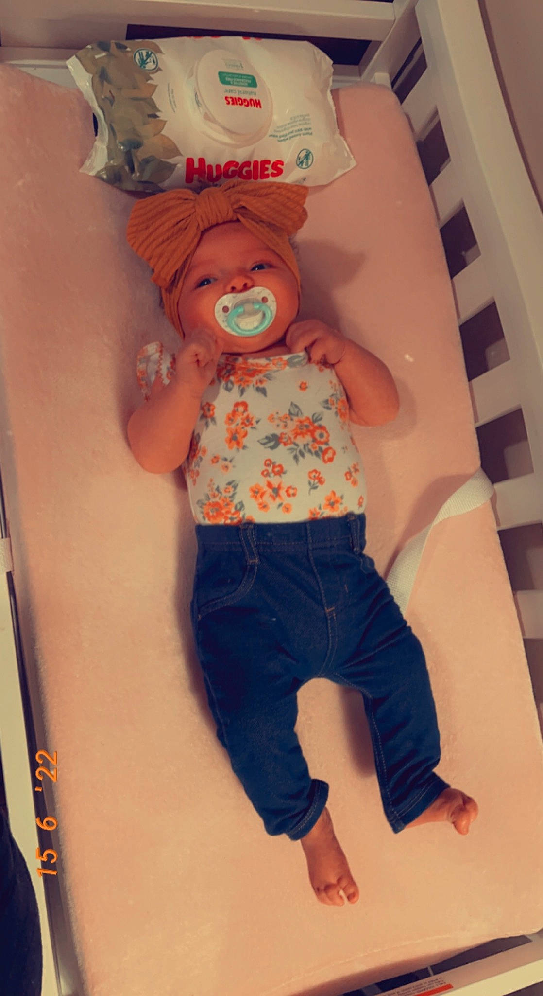 Abigale is registered to the contest to win money with this photo: baby_products, baby_toddler_clothing, baby_toys, barefoot, child, denim, doll, fun, knee, pattern, peach, pink, room, shorts, sleeve, stuffed_toy, t_shirt, textile, toy, waist