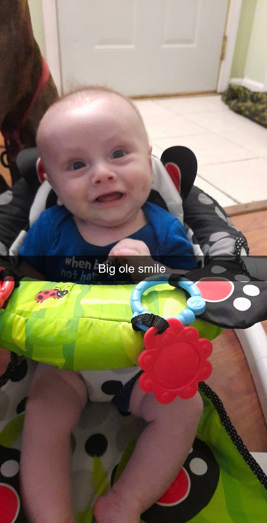 Carlo is registered to the contest to win money with this photo: baby, baby_carriage, baby_products, cheek, child, person, play, product, toddler, toy