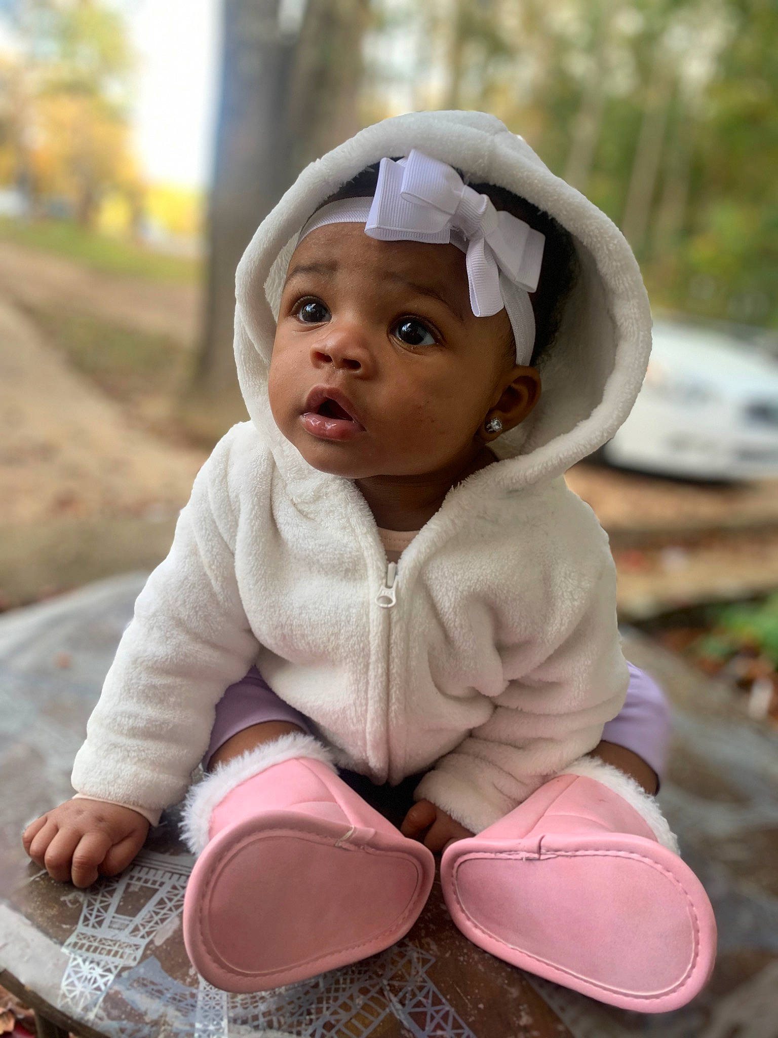 Aaliyah is registered to the contest to win money with this photo: baby, baby_toddler_clothing, cap, child, fashion_accessory, fun, grass, happy, headwear, hoodie, leisure, people_in_nature, person, pink, play, portrait_photography, recreation, sitting, skin, sleeve
