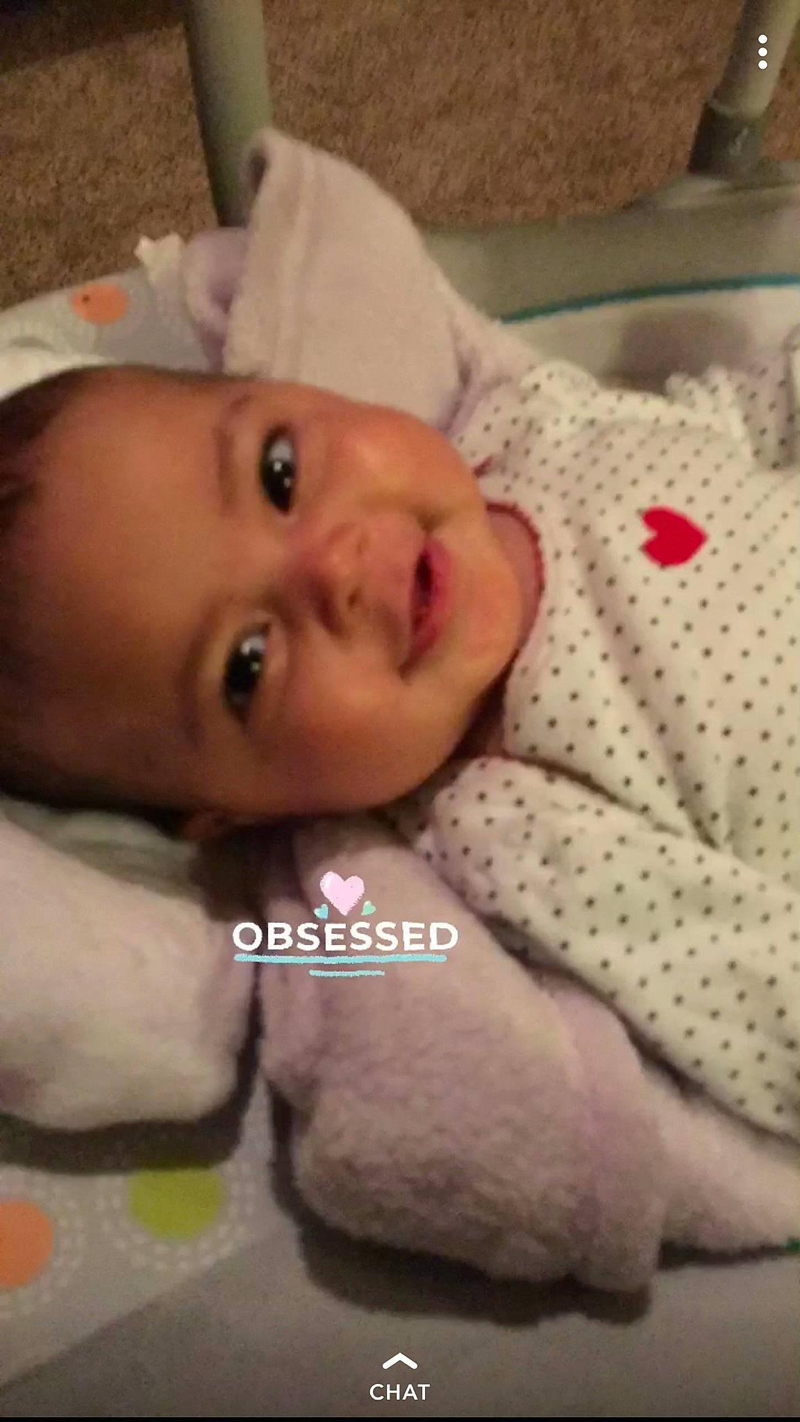 Cristina is registered to the contest to win money with this photo: baby, bedtime, cheek, child, ear, head, lip, mouth, nose, person, skin, smile, toddler