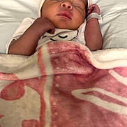 Ariannah is registered to the contest to win money with this photo: newborn, baby, sleeping, blanket, hat, hospital, wristband, infant, cute, peaceful, bed, rest, soft, pink, clothing, child, portrait, indoors, person, healthcare