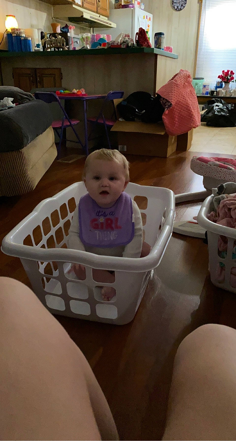 Abygale joined the competition — help win amazing prizes! baby, baby_carriage, baby_products, baby_safety, baby_toddler_clothing, chair, child, comfort, flooring, houseplant, infant_bed, laundry_basket, luggage_and_bags, person, product, room, service, shelf, sitting, smile