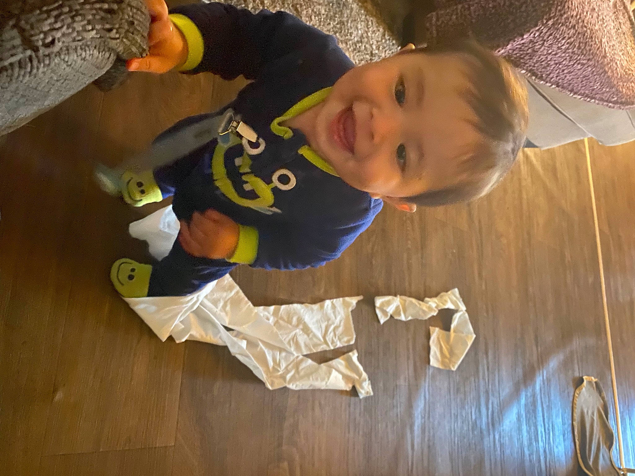 Aiden joined the competition — help win amazing prizes! baby, baby_toddler_clothing, child, flooring, fun, happy, hardwood, joy, leisure, person, play, smile, t_shirt, toddler, varnish, wood, wood_flooring, wood_stain, world