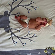 Anya Madison is registered to the contest to win money with this photo: newborn, baby, infant, blanket, hat, teddy_bear, hand, feet, months, tree_design, lying_down, diaper, cute, sleeping, soft, cozy, child, cute_hat, baby_boy, baby_girl