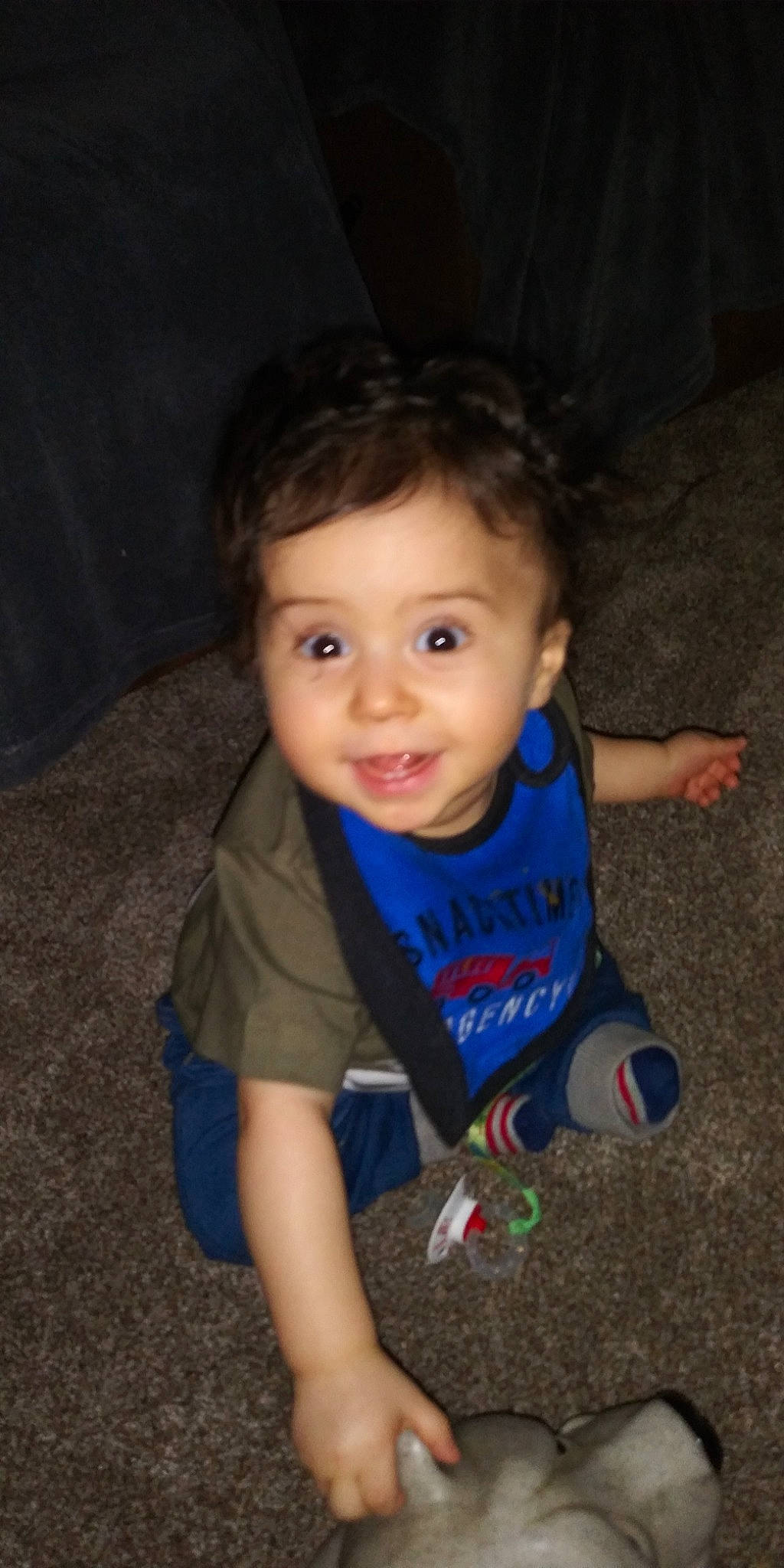 Aiden Perez joined the competition — help win amazing prizes! baby, cheek, child, chin, eye, face, facial_expression, fun, head, iris, nose, people, person, play, sitting, skin, smile, standing, toddler, vacation