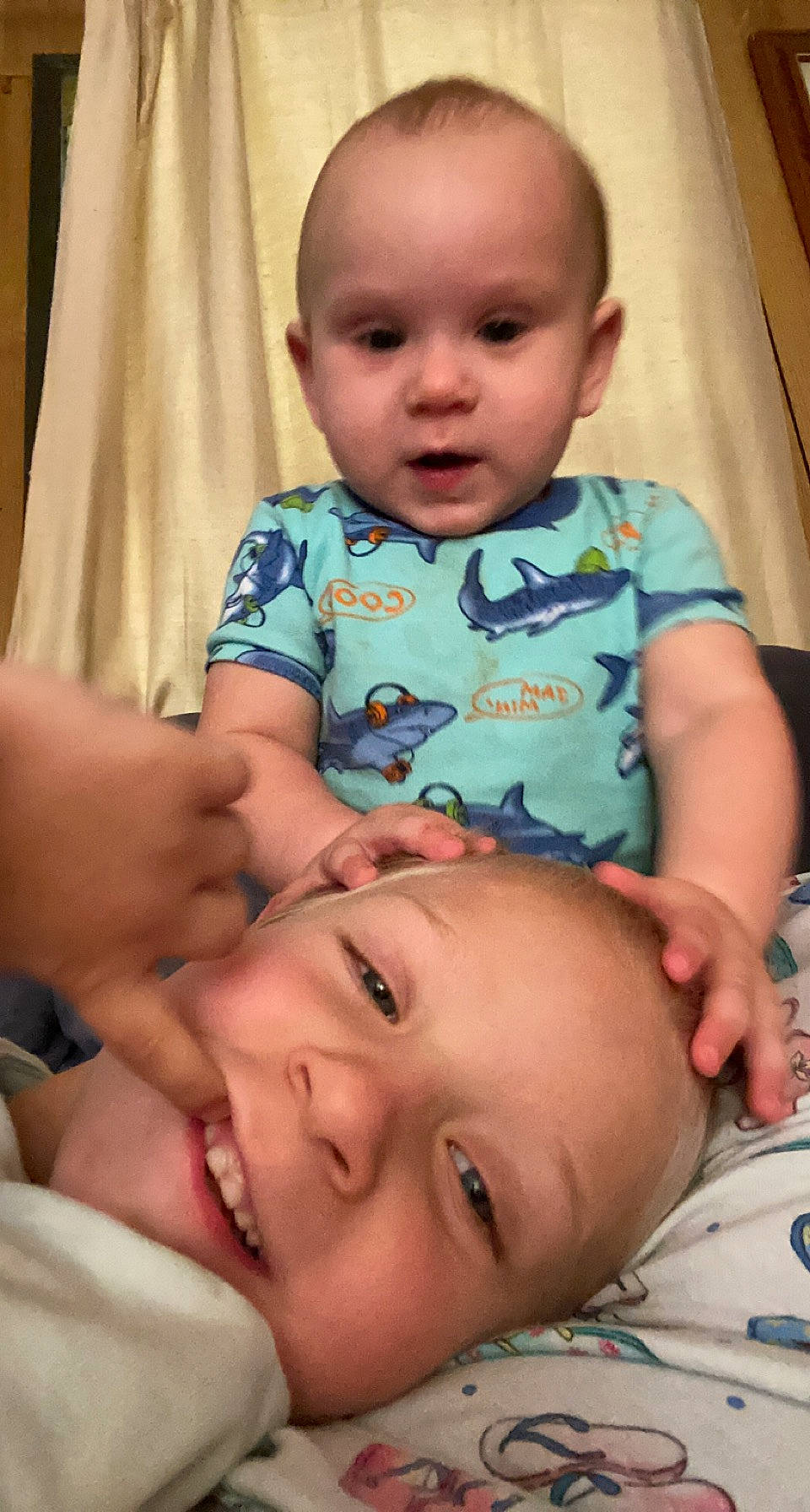 Konnor is registered to the contest to win money with this photo: baby, cheek, chin, eye, eyebrow, eyelash, face, facial_expression, forehead, gesture, hairstyle, happy, human, iris, lip, mouth, neck, nose, organ, person