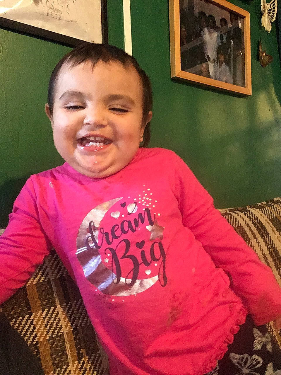 Paizlee joined the competition — help win amazing prizes! baby_toddler_clothing, cheek, chin, cool, eye, facial_expression, fun, hairstyle, happy, head, joy, lip, magenta, mouth, nose, organ, person, picture_frame, sleeve, smile