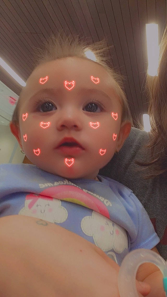 Paityn joined the competition — help win amazing prizes! abdomen, baby, cheek, chest, child, doll, eyebrow, eyelash, fictional_character, flesh, fun, happy, iris, nail, nose, person, selfie, toddler, toy, trunk