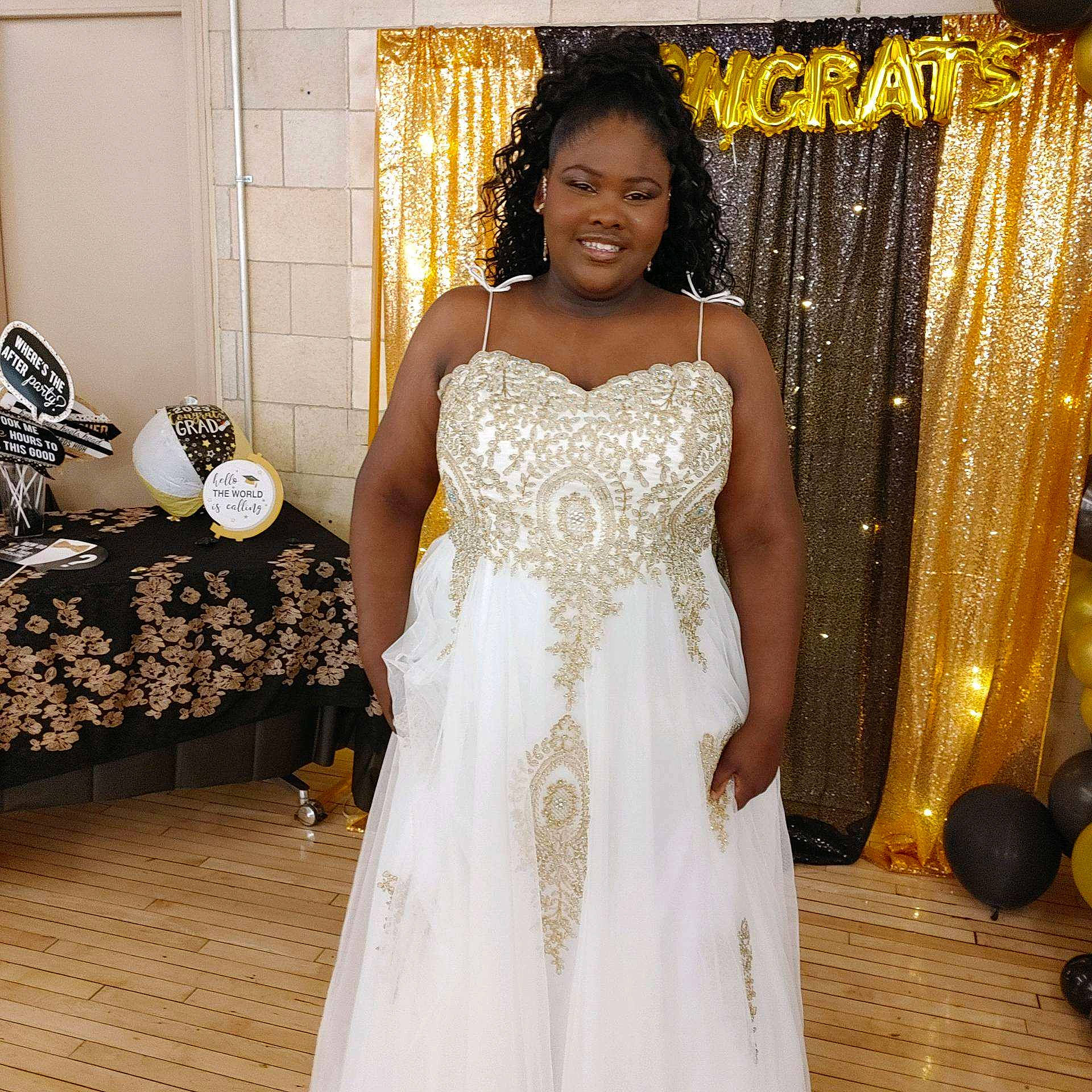 Yasmin joined the competition — help win amazing prizes! arm, bridal_accessory, bridal_clothing, bridal_party_dress, bride, dress, embellishment, fashion_design, flash_photography, flooring, gown, happy, joy, one_piece_garment, person, shoulder, sleeve, smile, strapless_dress, textile