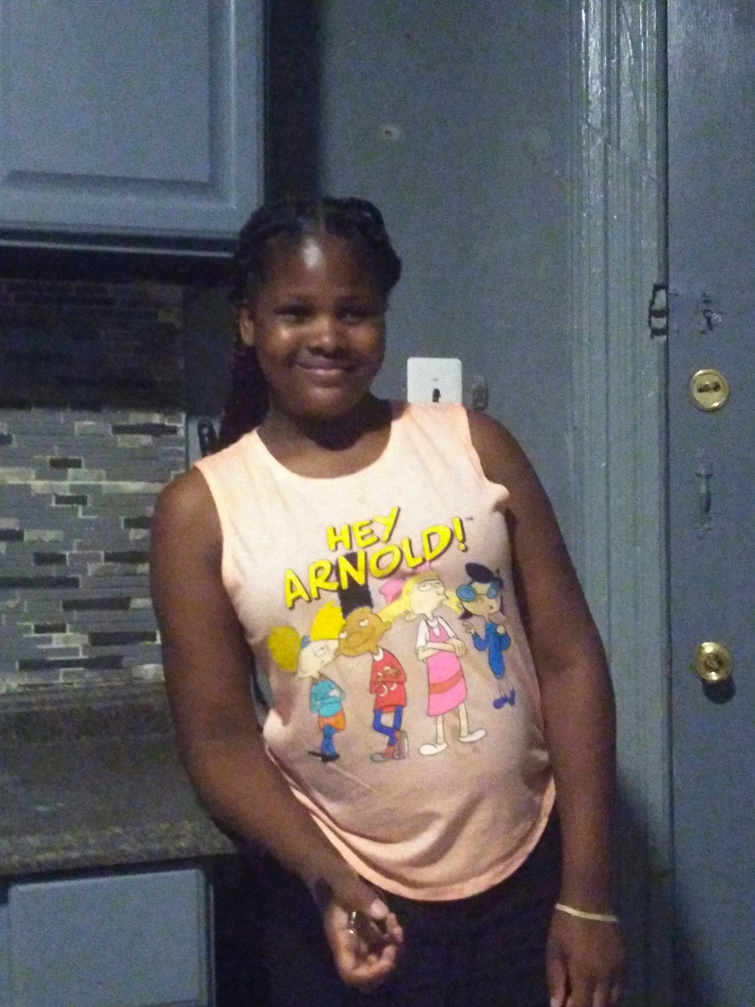 Yasmin joined the competition — help win amazing prizes! abdomen, active_shirt, belt, chest, child, cool, elbow, electric_blue, facial_expression, fun, hairstyle, happy, joy, person, room, sleeve, smile, t_shirt, thumb, top