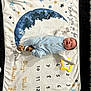 baby, infant, onesie, milestone_blanket, star, moon, blue_clothing, lying_down, cute, child, smiling, indoor, soft_blanket, numbers, milestone_marker, wooden_floor, baby_shoes, white_blanket, decorative_text, cozy