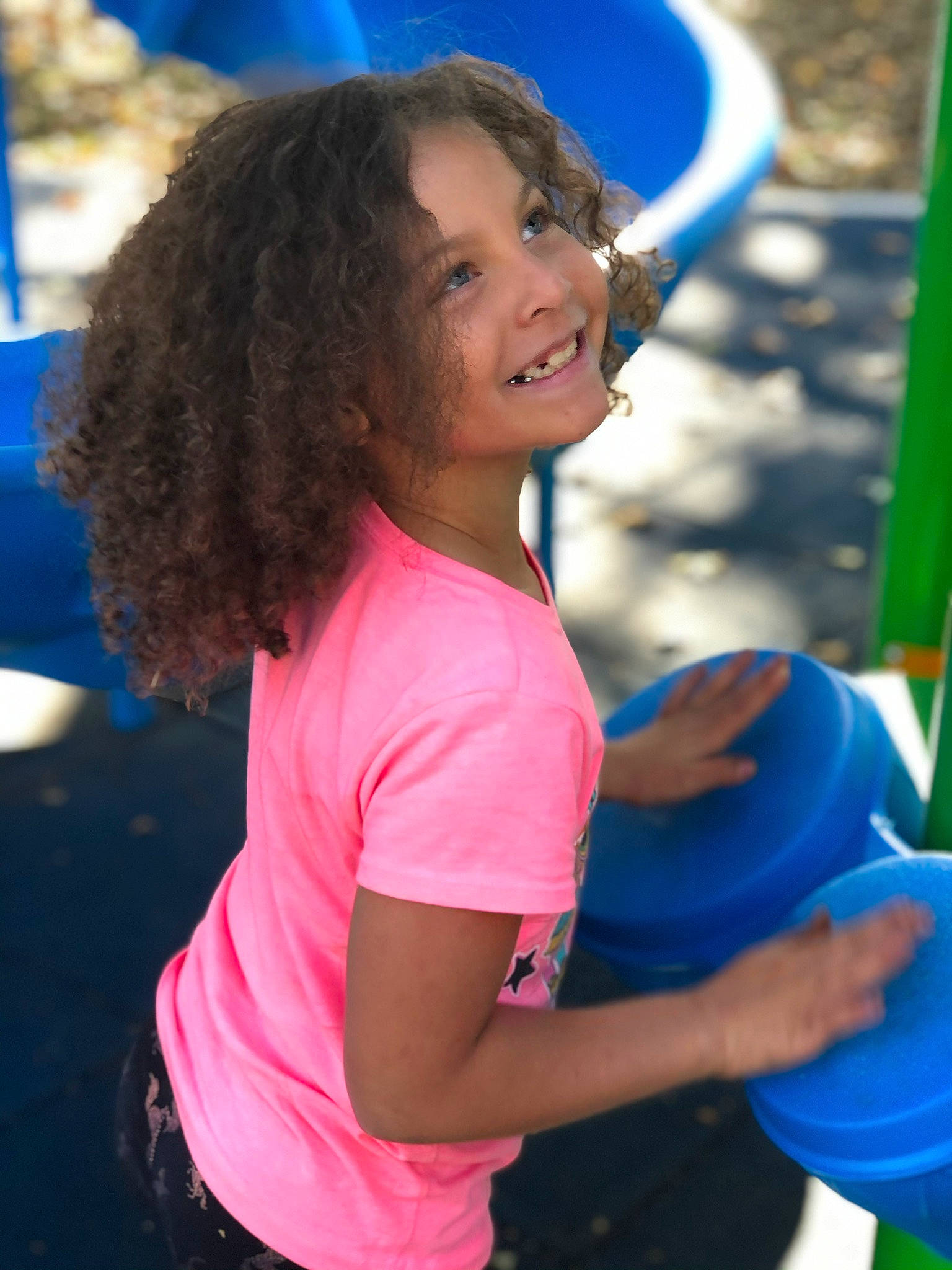 Laniyah joined the competition — help win amazing prizes! balloon, blue, child, elbow, electric_blue, event, fun, happy, joy, leisure, person, physical_fitness, play, playground, recreation, shorts, smile, sports, t_shirt, thigh