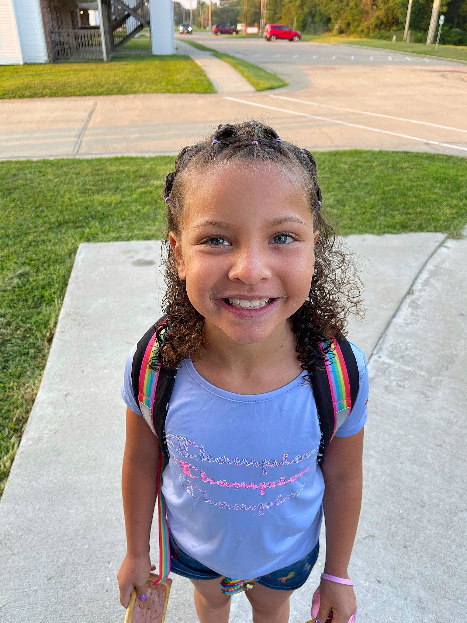 Laniyah joined the competition — help win amazing prizes! baby_toddler_clothing, chin, eye, fun, grass, happy, iris, joy, leisure, mammal, mouth, neck, people, person, pink, plant, public_space, shoulder, smile, thigh