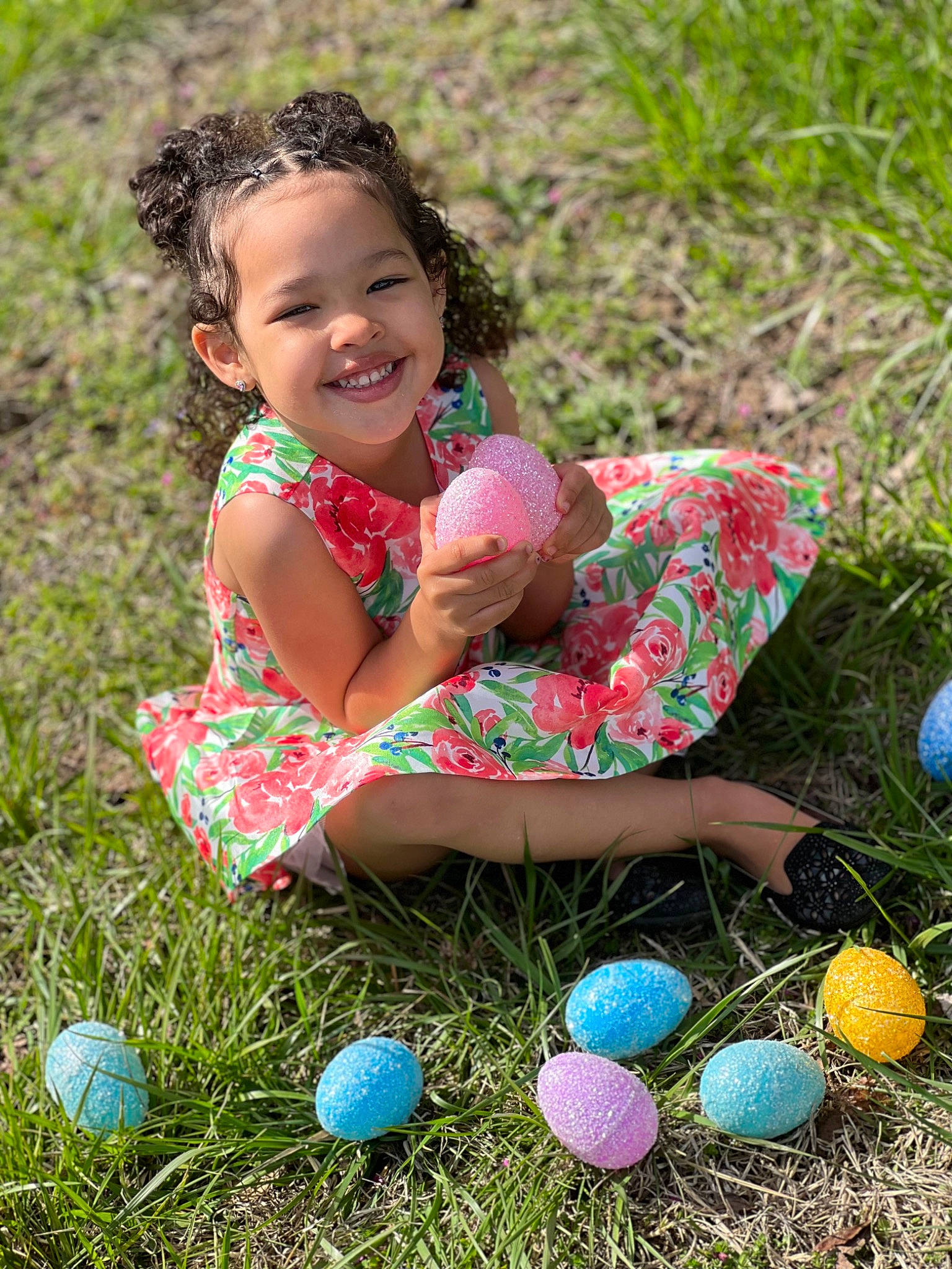 Nadia joined the competition — help win amazing prizes! beauty, child, easter, easter_egg, fun, grass, happy, joy, leisure, mammal, meadow, nature, people_in_nature, person, photograph, plant, recreation, smile, summer, toddler