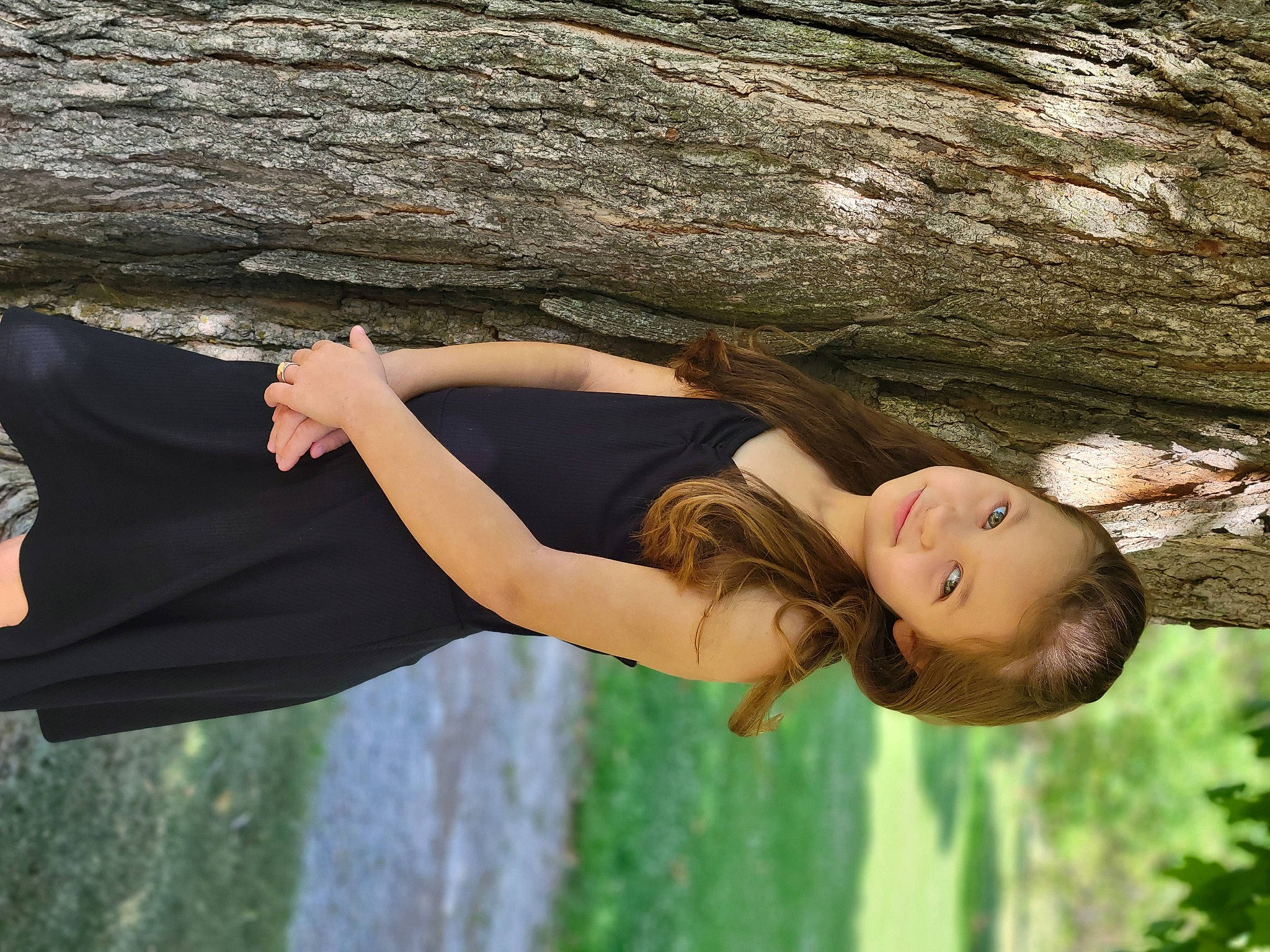 Mia Rose is registered to the contest to win money with this photo: arm, beauty, bedrock, dress, flash_photography, grass, hand, happy, joint, joy, leisure, muscle, people_in_nature, person, plant, recreation, thigh, tree, trunk, wood