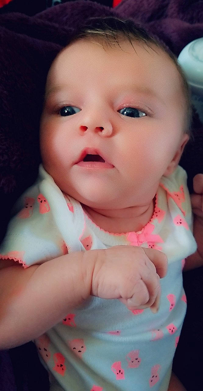Rylee Anne joined the competition — help win amazing prizes! beauty, cheek, child, chin, eye, eyebrow, face, forehead, girl, head, human_hair_color, infant, iris, lip, mouth, nose, person, pink, skin, smile