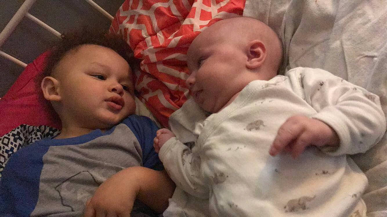 Abriella is registered to the contest to win money with this photo: baby, bedtime, birth, cheek, child, childbirth, mouth, nose, person, skin, sleep, toddler