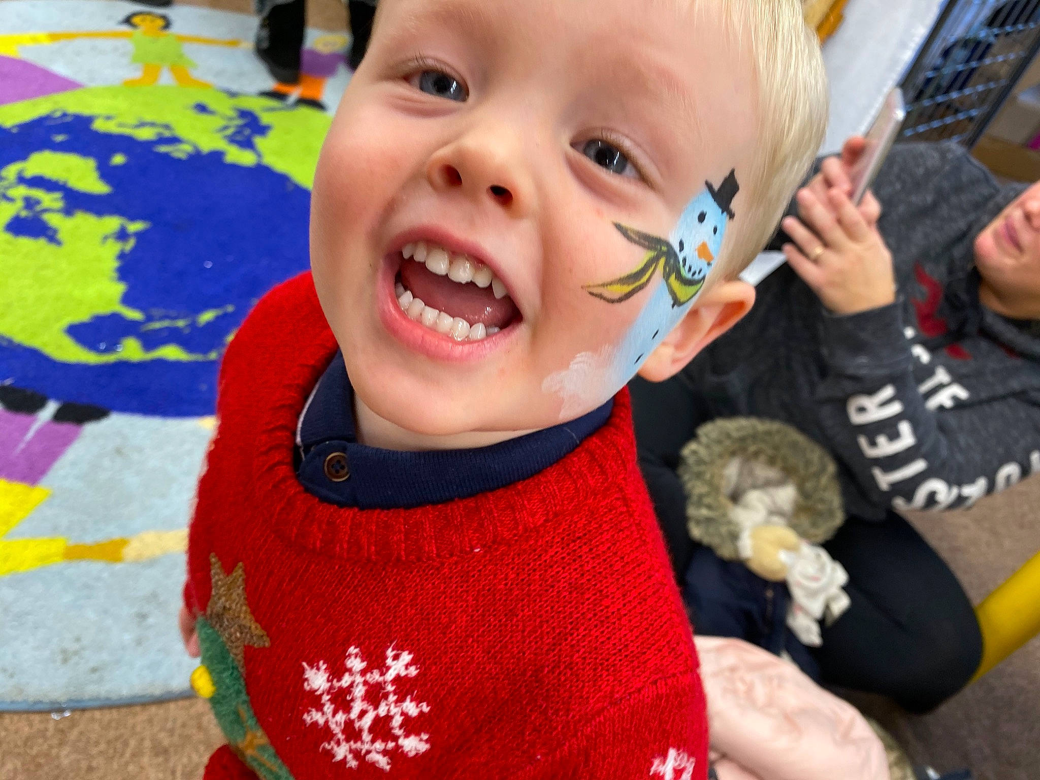 Archie is registered to the contest to win money with this photo: baby, cheek, child, facial_expression, fun, happy, joy, laugh, person, play, smile, toddler, tooth