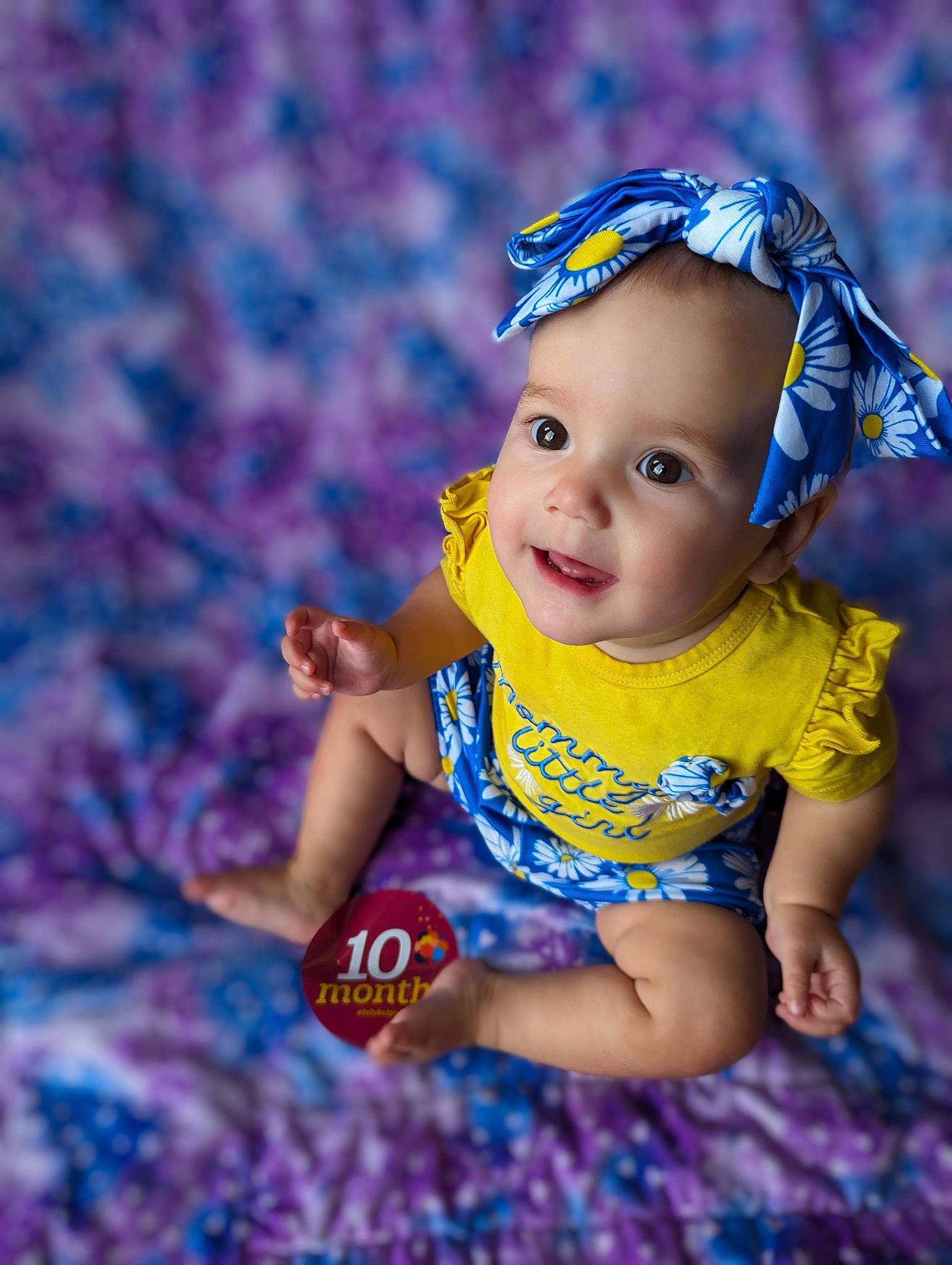Lyra joined the competition — help win amazing prizes! baby, baby_toddler_clothing, blue, child, electric_blue, eye, flash_photography, fun, grass, happy, iris, magenta, people_in_nature, person, pink, plant, purple, skin, smile, toddler