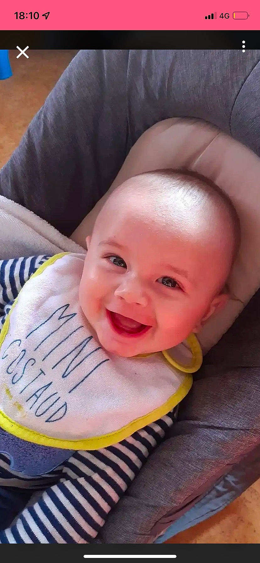 Ayden a rejoint le concours — aidez-le/la à gagner de superbes lots ! baby, baby_carriage, baby_products, baby_safety, baby_toddler_clothing, cheek, comfort, eye, eyelash, finger, happy, headgear, human_body, joy, lip, mouth, neck, nose, person, skin