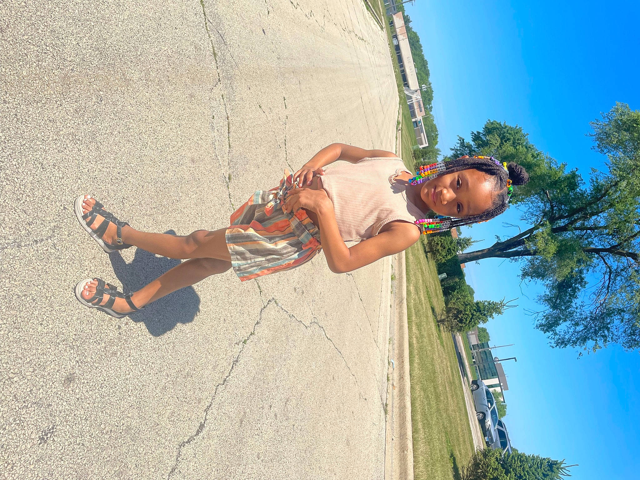 Siaiyjha joined the competition — help win amazing prizes! adventure, asphalt, fun, grass, happy, human_leg, landscape, leg, leisure, people_in_nature, person, plant, recreation, shadow, shorts, sky, slope, thigh, toddler, tree