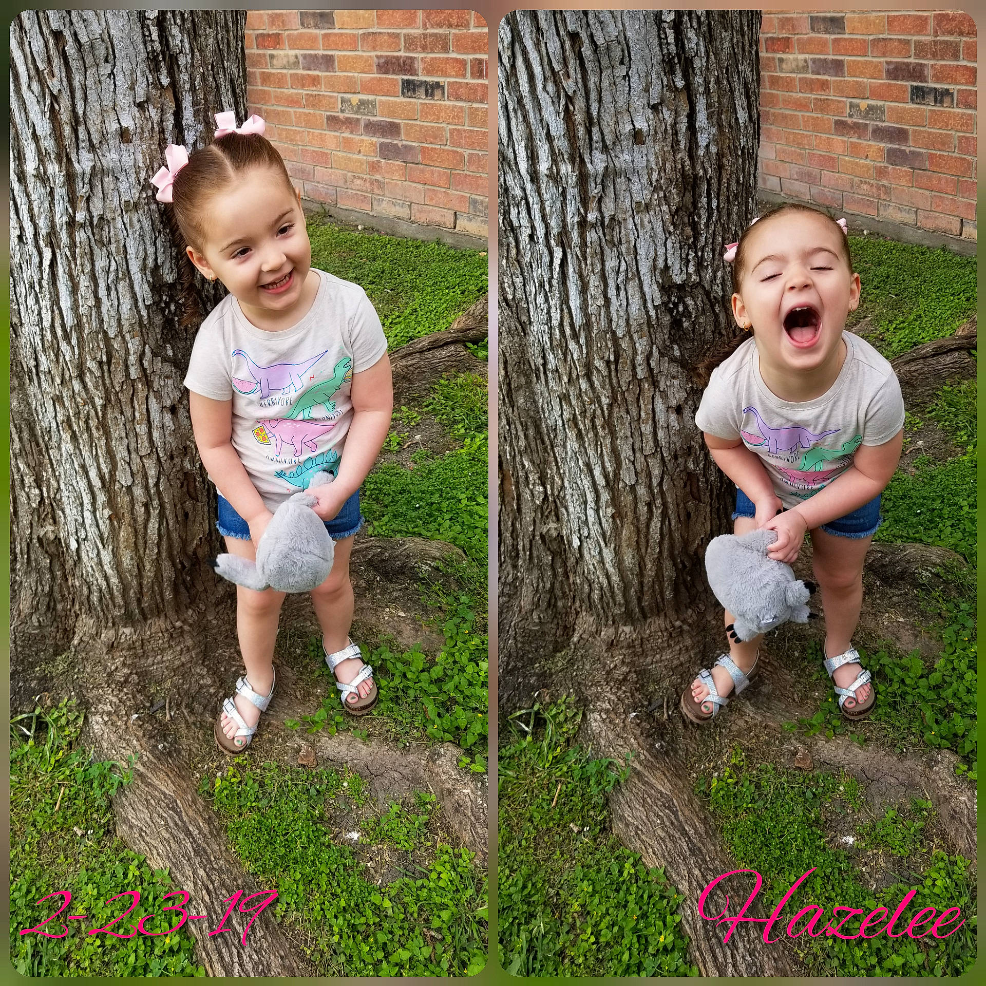 Hazelee is registered to the contest to win money with this photo: backyard, child, family, grass, happy, joy, people, people_in_nature, person, photo_shoot, photograph, photography, plant, portrait, portrait_photography, sibling, smile, spring, summer, toddler