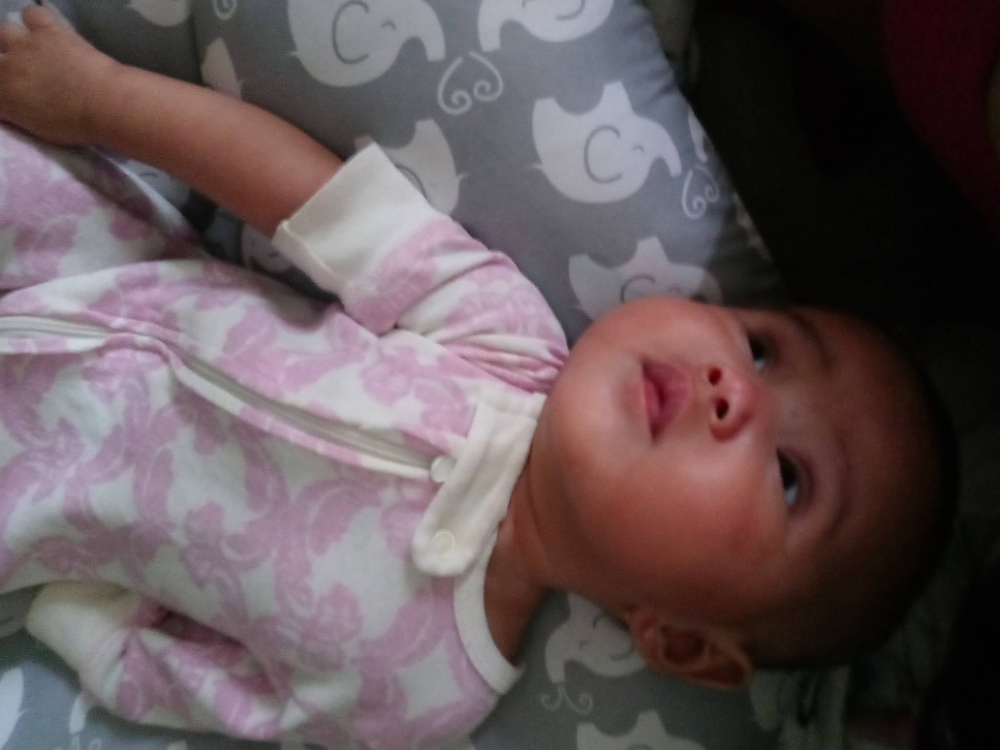 Belle is registered to the contest to win money with this photo: baby, baby_products, baby_toddler_clothing, bedtime, cheek, child, comfort, eyelash, gesture, iris, lip, nap, nose, pattern, person, purple, skin, sleep, sleeve, thumb