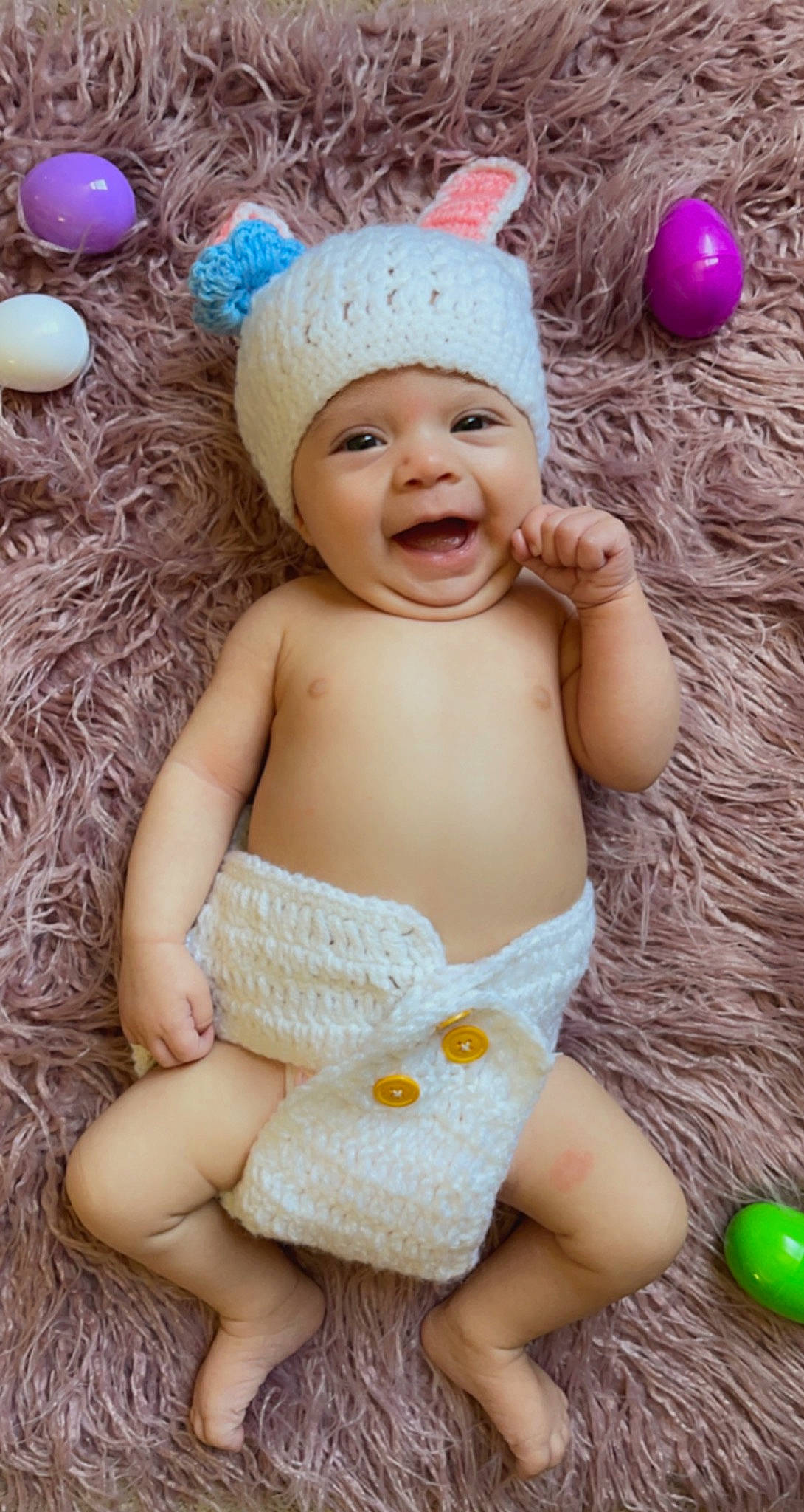 Skylynn is registered to the contest to win money with this photo: baby, baby_toddler_clothing, blue, cap, child, face, facial_expression, finger, fun, green, happy, headgear, headwear, organ, people, person, photograph, pink, skin, smile