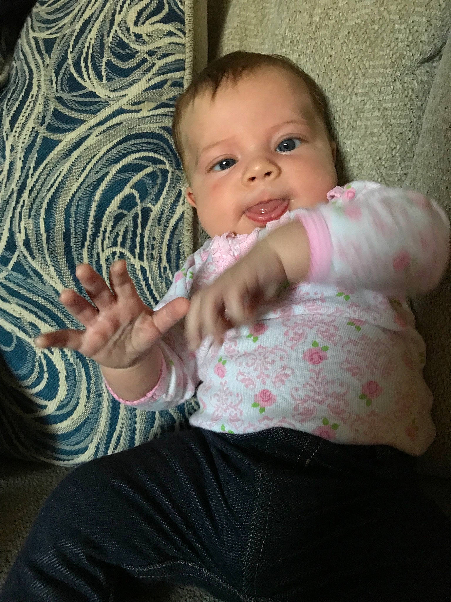 Zahra is registered to the contest to win money with this photo: arm, baby, baby_products, cheek, child, eye, finger, hand, leg, nose, person, pink, product, sitting, skin, smile, textile, thumb, toddler