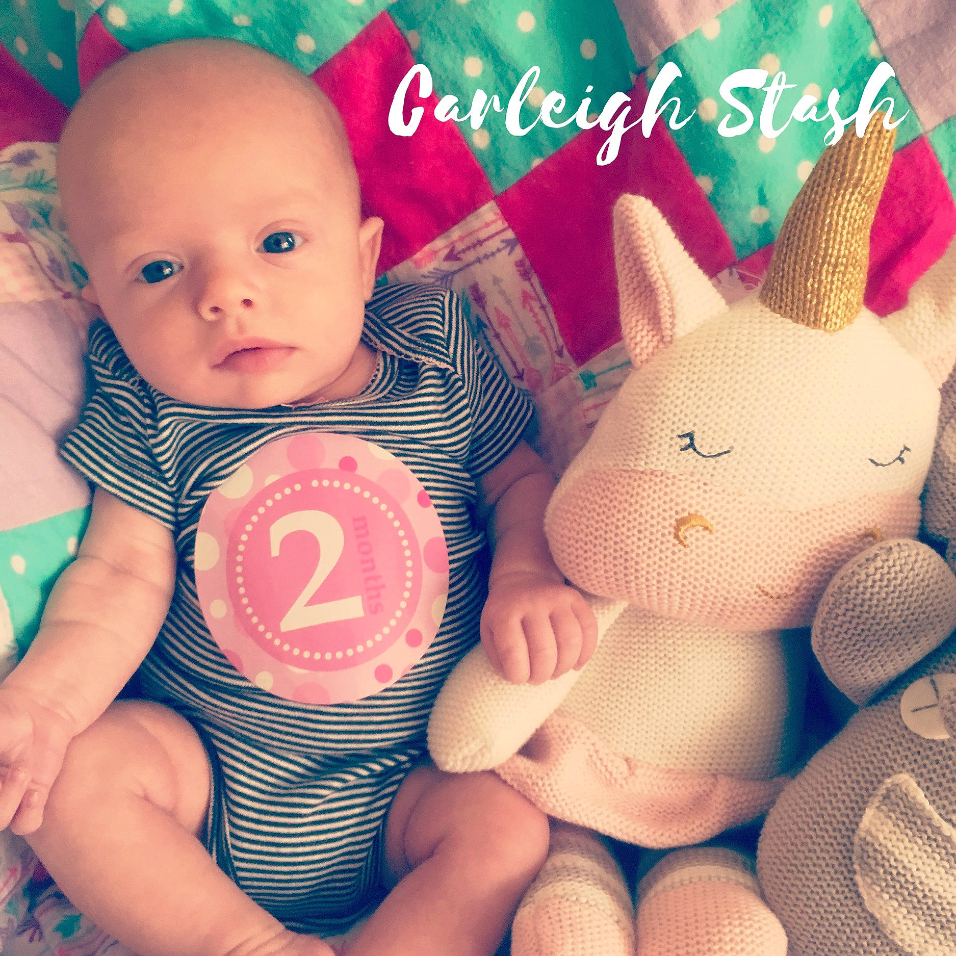 Carleigh is registered to the contest to win money with this photo: baby, baby_toys, child, ear, happy, head, holiday, love, person, pink, saving, skin, stuffed_toy, toddler, toy