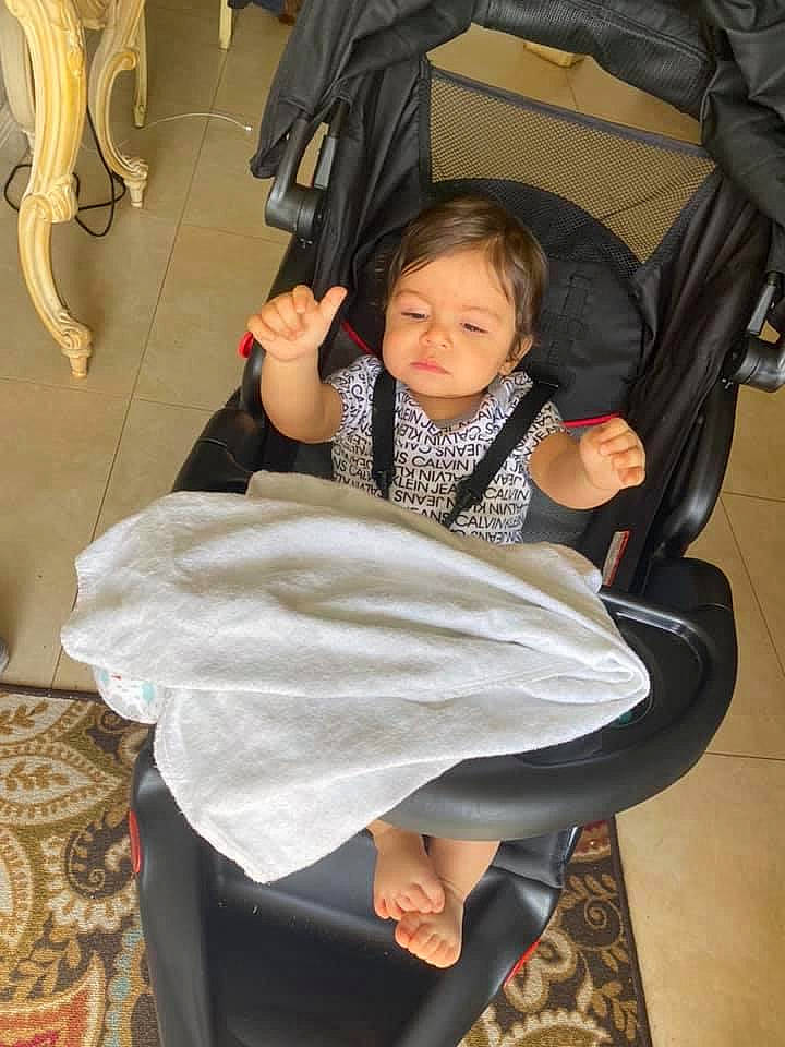 Jayden Noah joined the competition — help win amazing prizes! black_hair, child, costume, leg, long_hair, person, sitting, smile, toddler