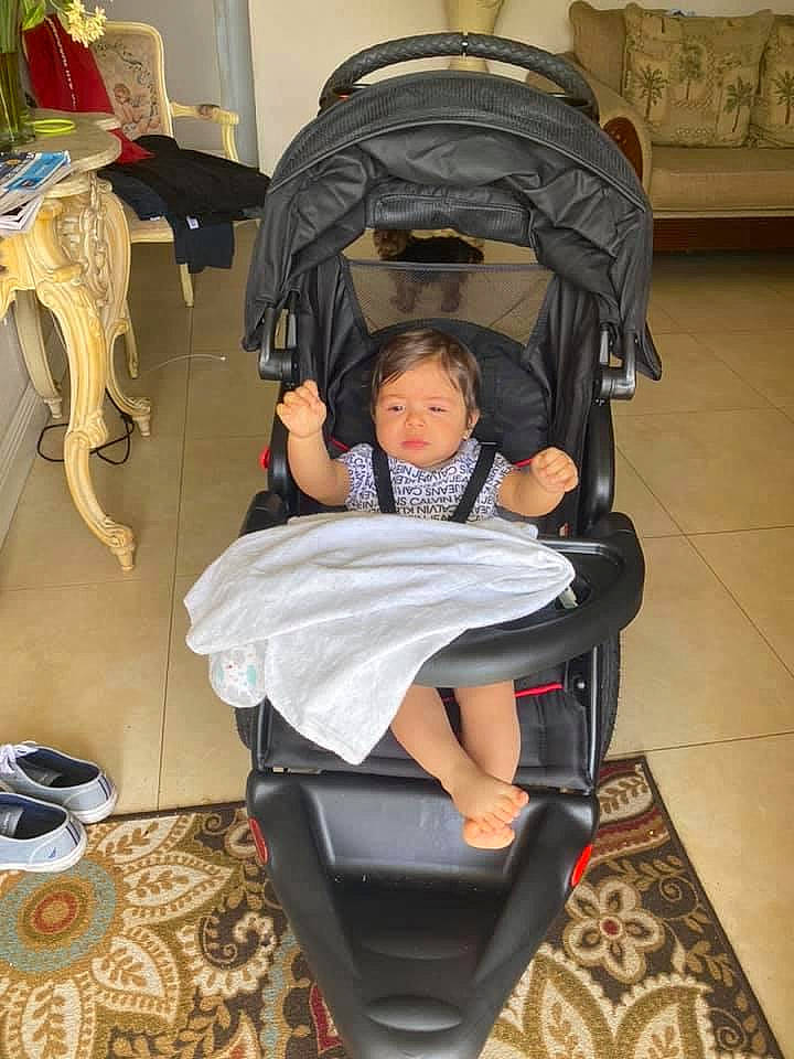 Jayden Noah is registered to the contest to win money with this photo: baby, baby_carriage, baby_products, child, comfort, person, product, toddler
