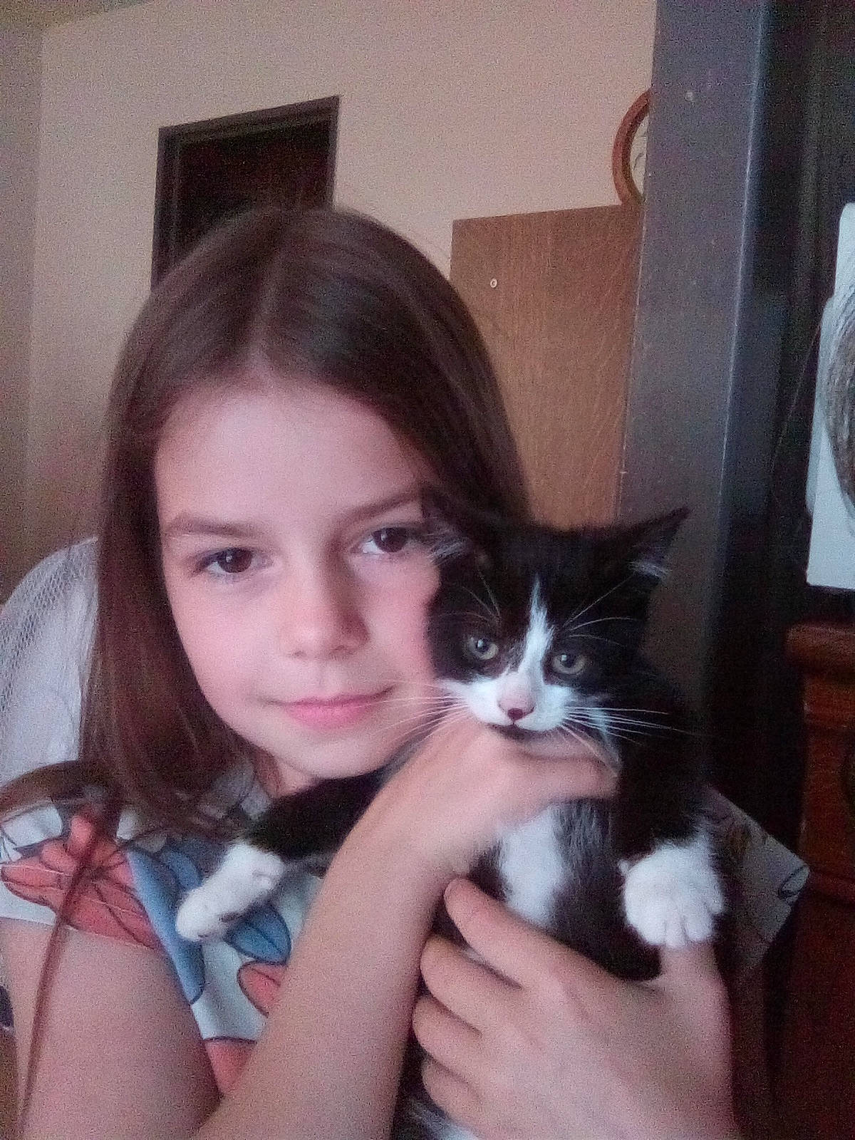 Madyson a rejoint le concours — aidez-le/la à gagner de superbes lots ! bangs, black_hair, carnivore, cat, domestic_short_haired_cat, ear, eye, eyebrow, eyelash, felidae, gesture, hand, happy, iris, jaw, long_hair, nose, person, skin, small_to_medium_sized_cats