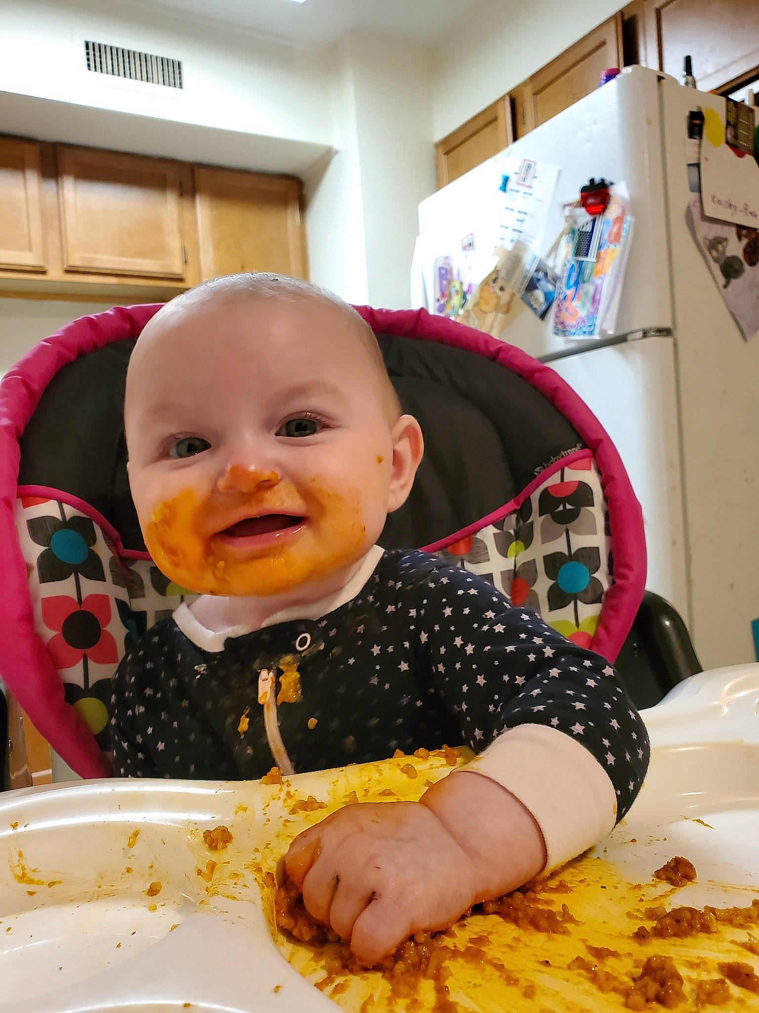Aspen is registered to the contest to win money with this photo: baby, cake, child, comfort_food, cuisine, dish, eating, food, meal, person, toddler