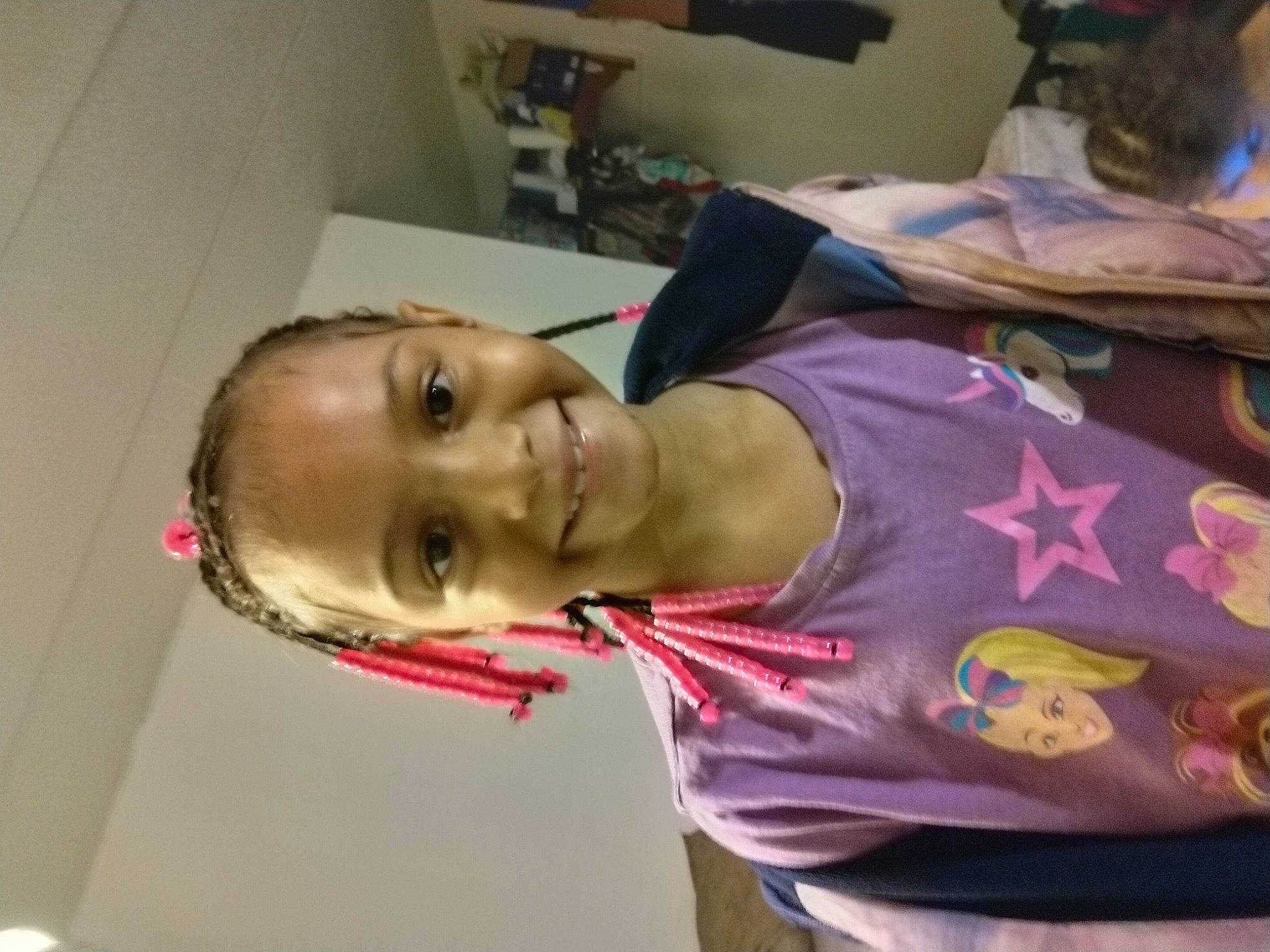 Anilyah joined the competition — help win amazing prizes! cheek, chest, elbow, eyelash, fun, happy, joy, laugh, magenta, person, room, smile, t_shirt