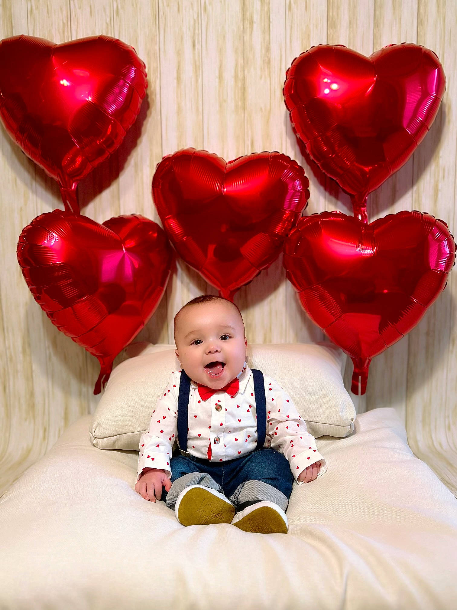 Colter joined the competition — help win amazing prizes! baby, baby_toddler_clothing, carmine, comfort, event, fun, happy, heart, holiday, human_body, love, organ, person, petal, photograph, red, sleeve, smile, snapshot, toddler
