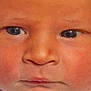 Arley is registered to the contest to win money with this photo: baby, newborn, face, closeup, infant, eyes, skin, expression, clothing, white, young, child, portrait, cute, small, person, head, human, baby_clothes, newborn_face