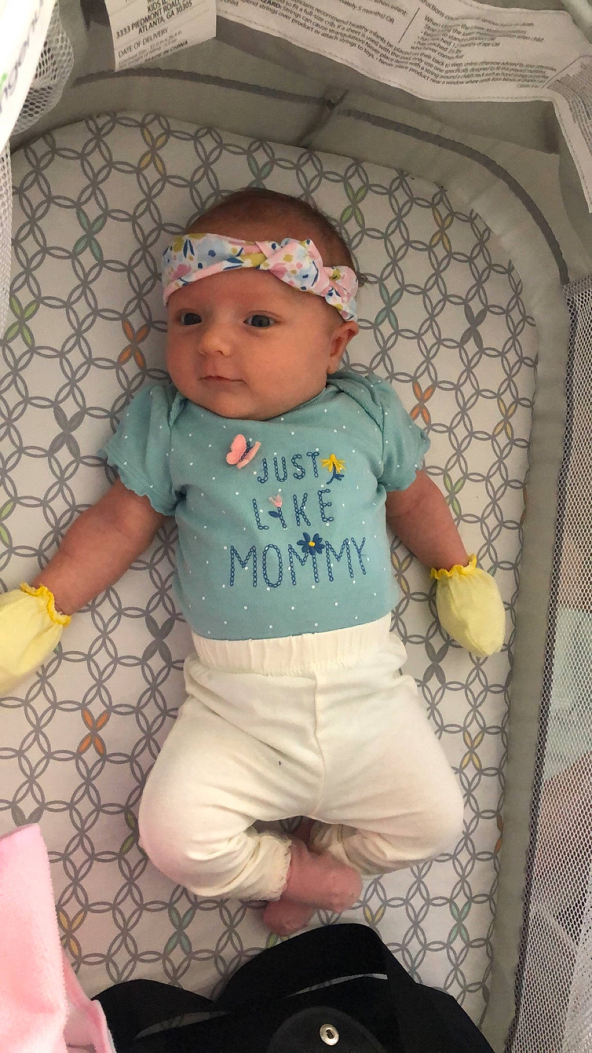 Alayna joined the competition — help win amazing prizes! baby, baby_products, baby_safety, baby_toddler_clothing, child, headwear, person, product, toddler