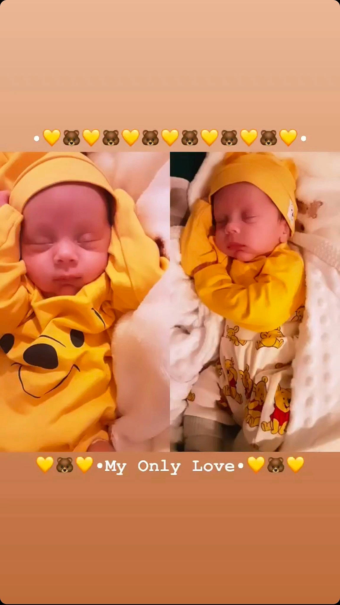 Elias participe au concours pour gagner de l'argent avec cette photo : baby, baby_products, baby_sleeping, baby_toddler_clothing, bedtime, cheek, child, comfort, font, happy, linens, orange, pattern, peach, person, photo_caption, portrait_photography, room, sitting, sleeve